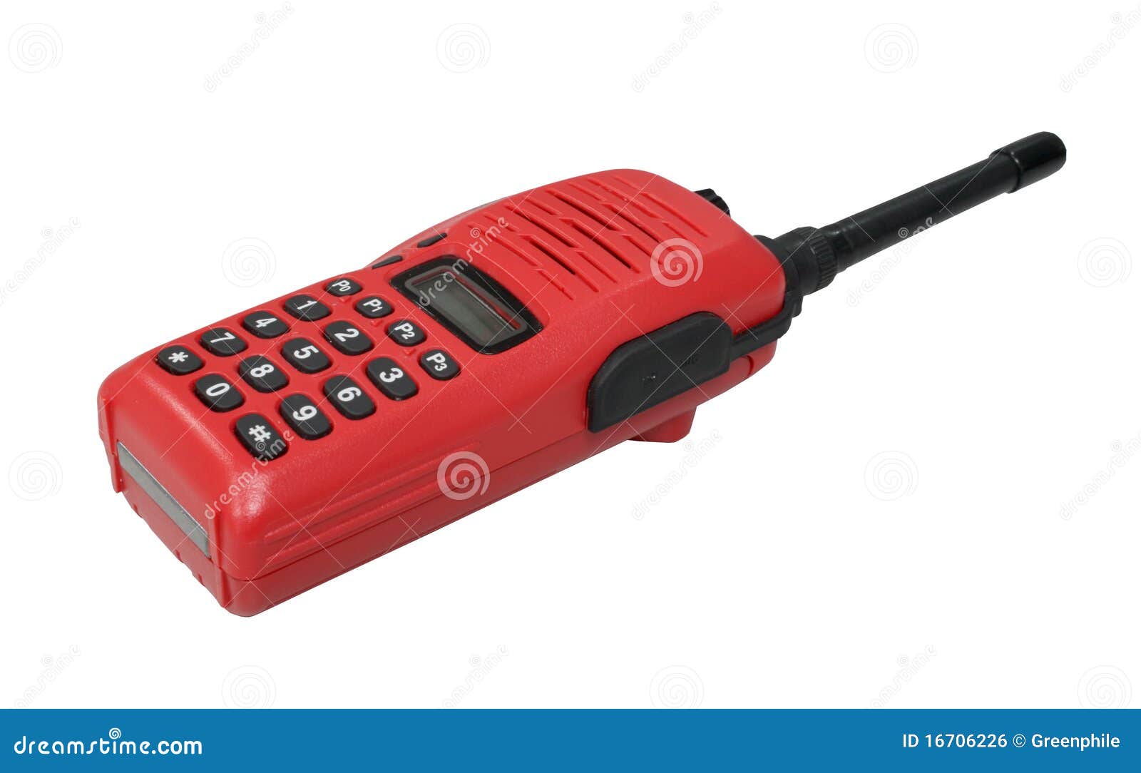 red walkie talkie