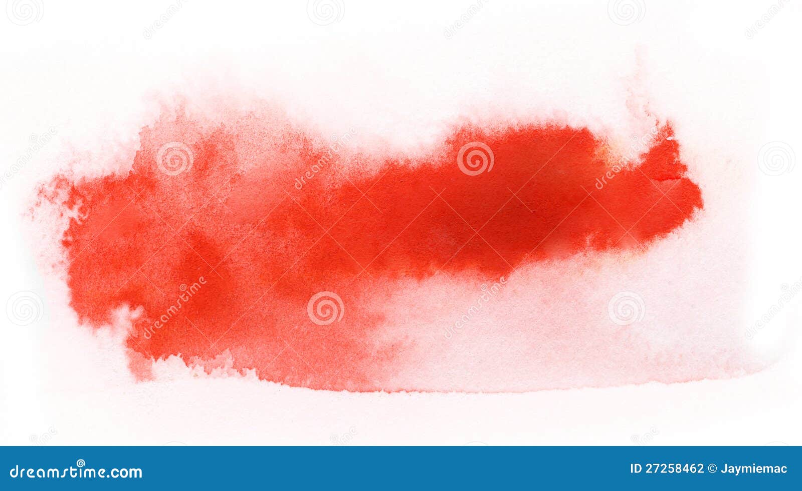 red watercolor paint brush stroke