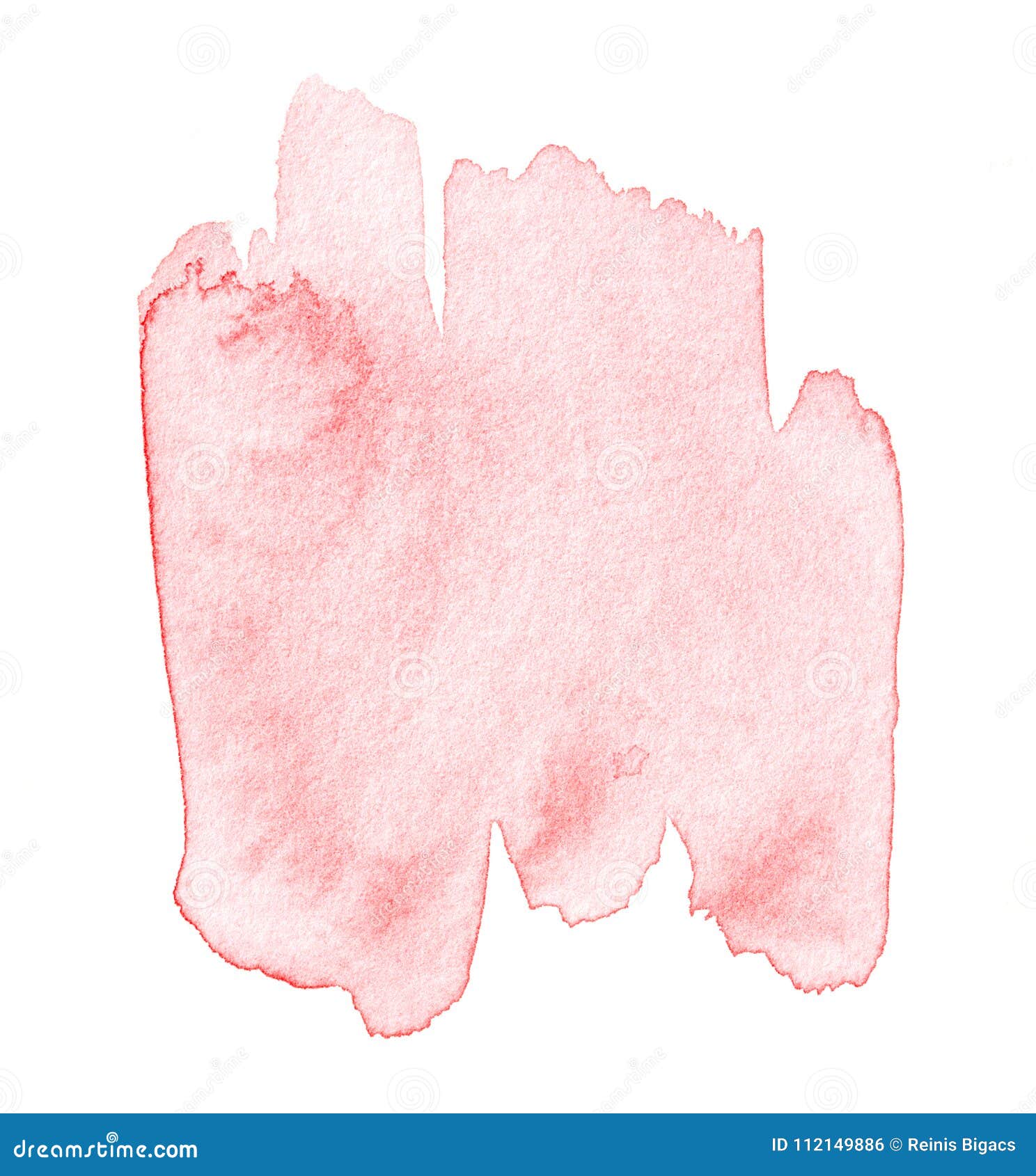 Red Watercolor Splash Hand Drawn Stock Illustration Illustration