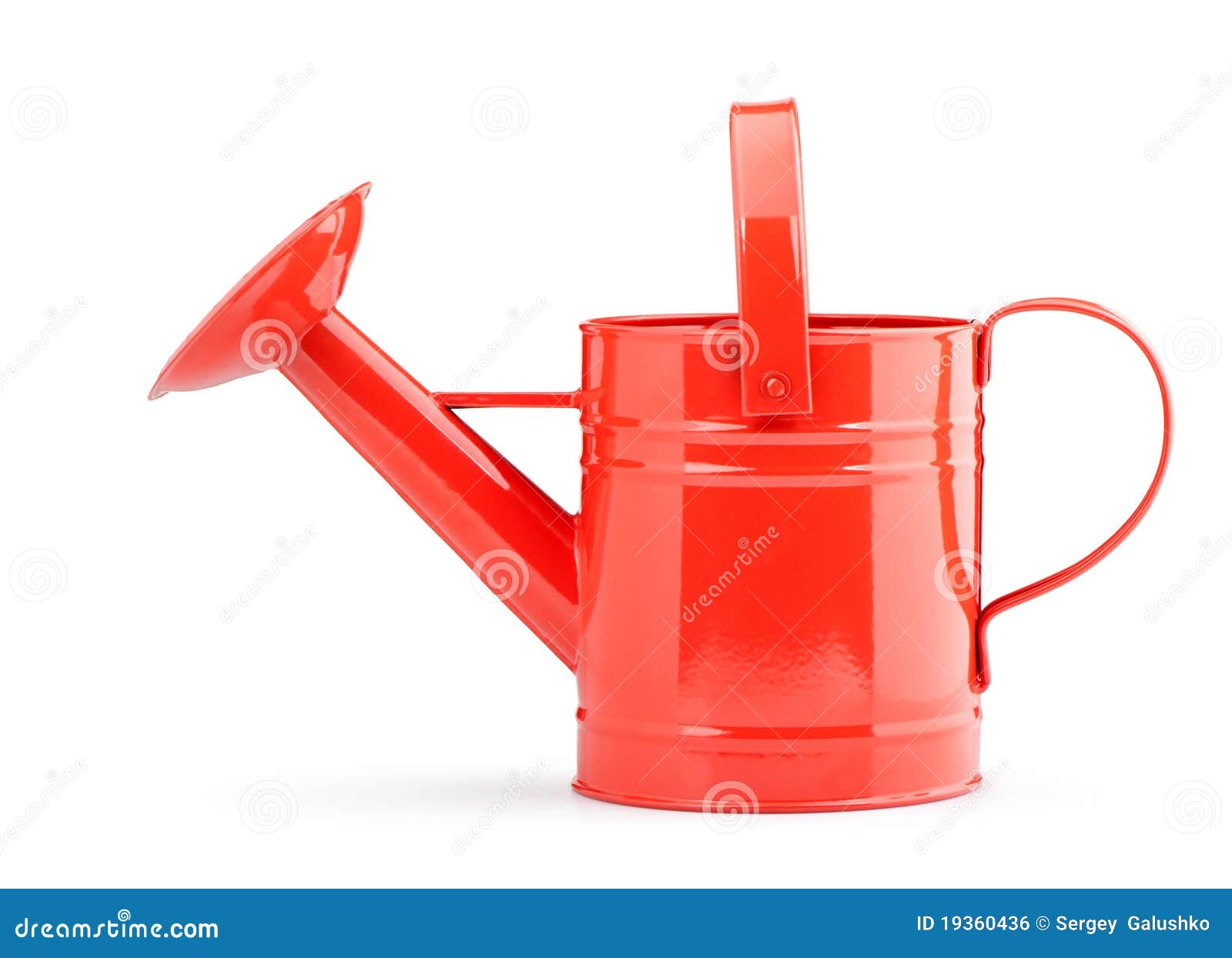 Red watering can stock photo. Image of shiny, watering - 19360436