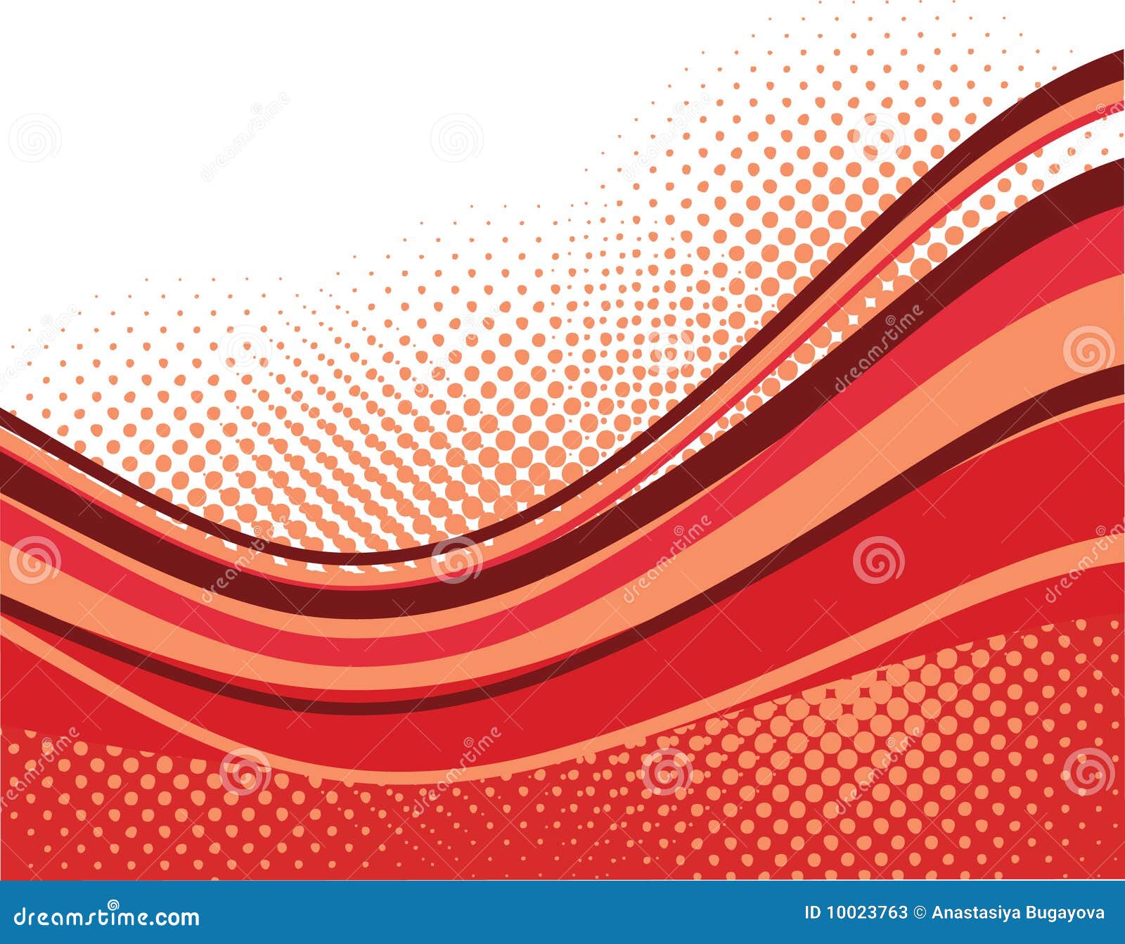 Red waves background stock vector. Illustration of frame - 10023763