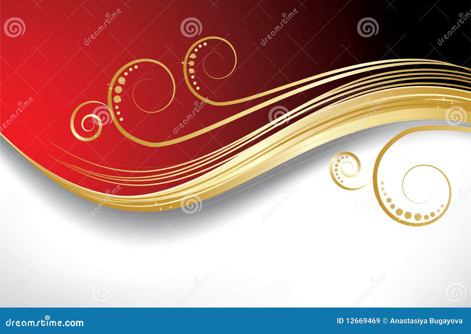 Red waves background stock vector. Illustration of computer - 12669469