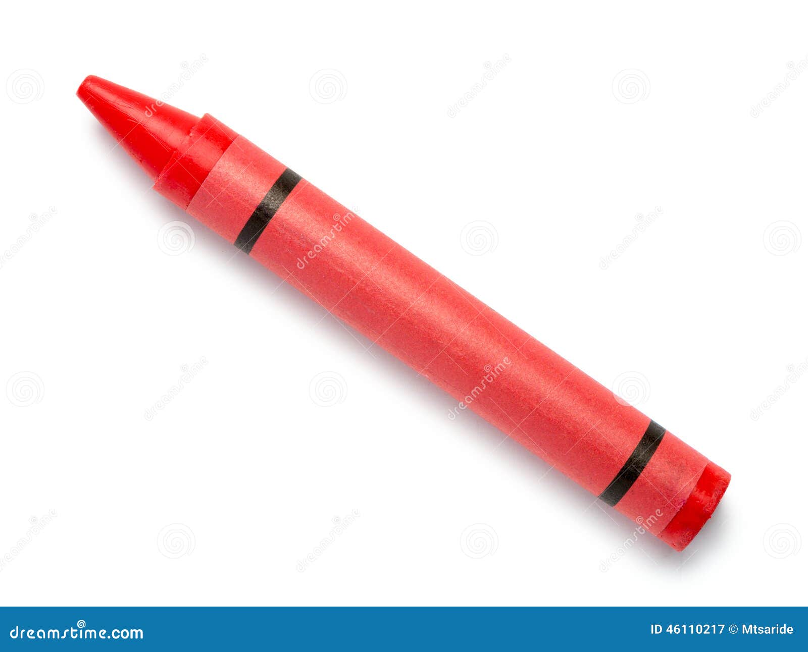 red wax crayon on white
