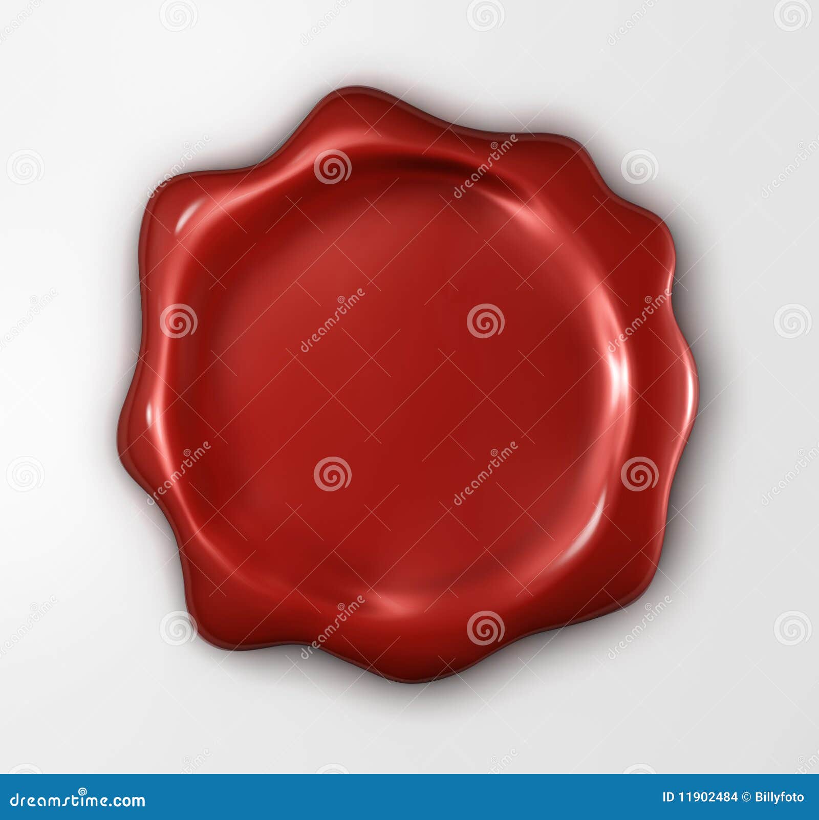 Red wax seal stock illustration. Illustration of blank - 11902484