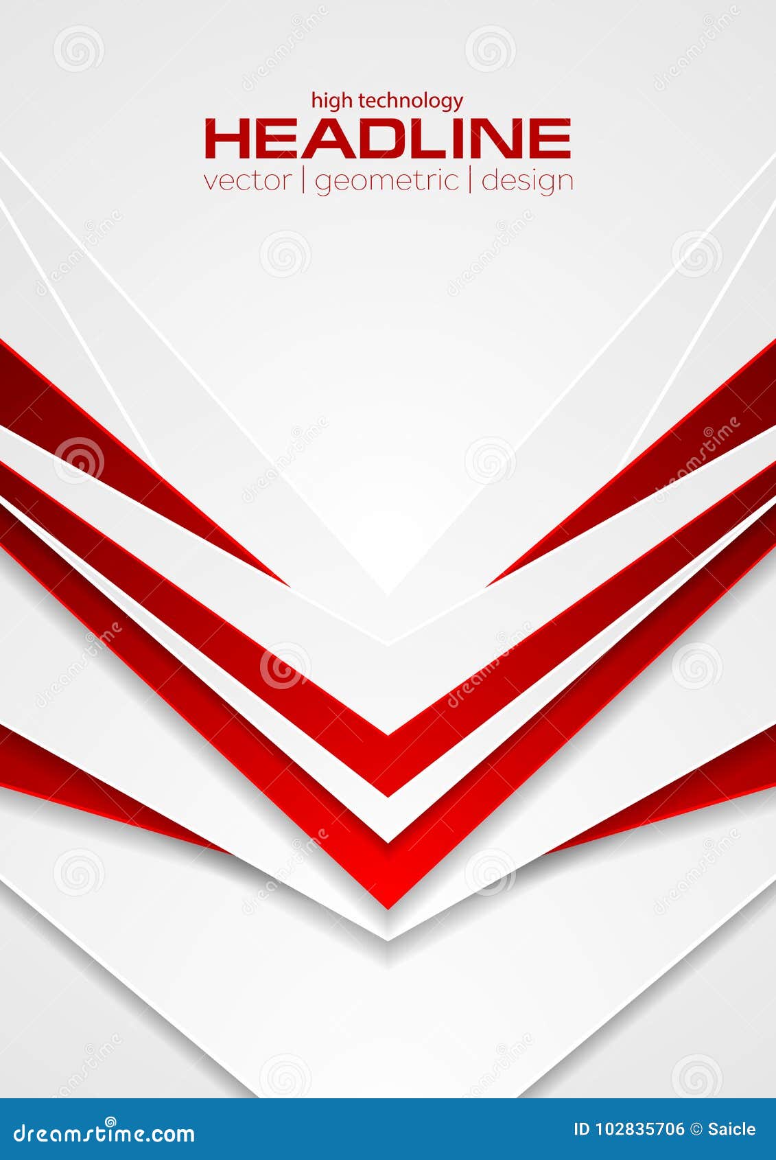Red and White Abstract Tech Arrows Flyer Background Stock Vector -  Illustration of geometric, card: 102835706
