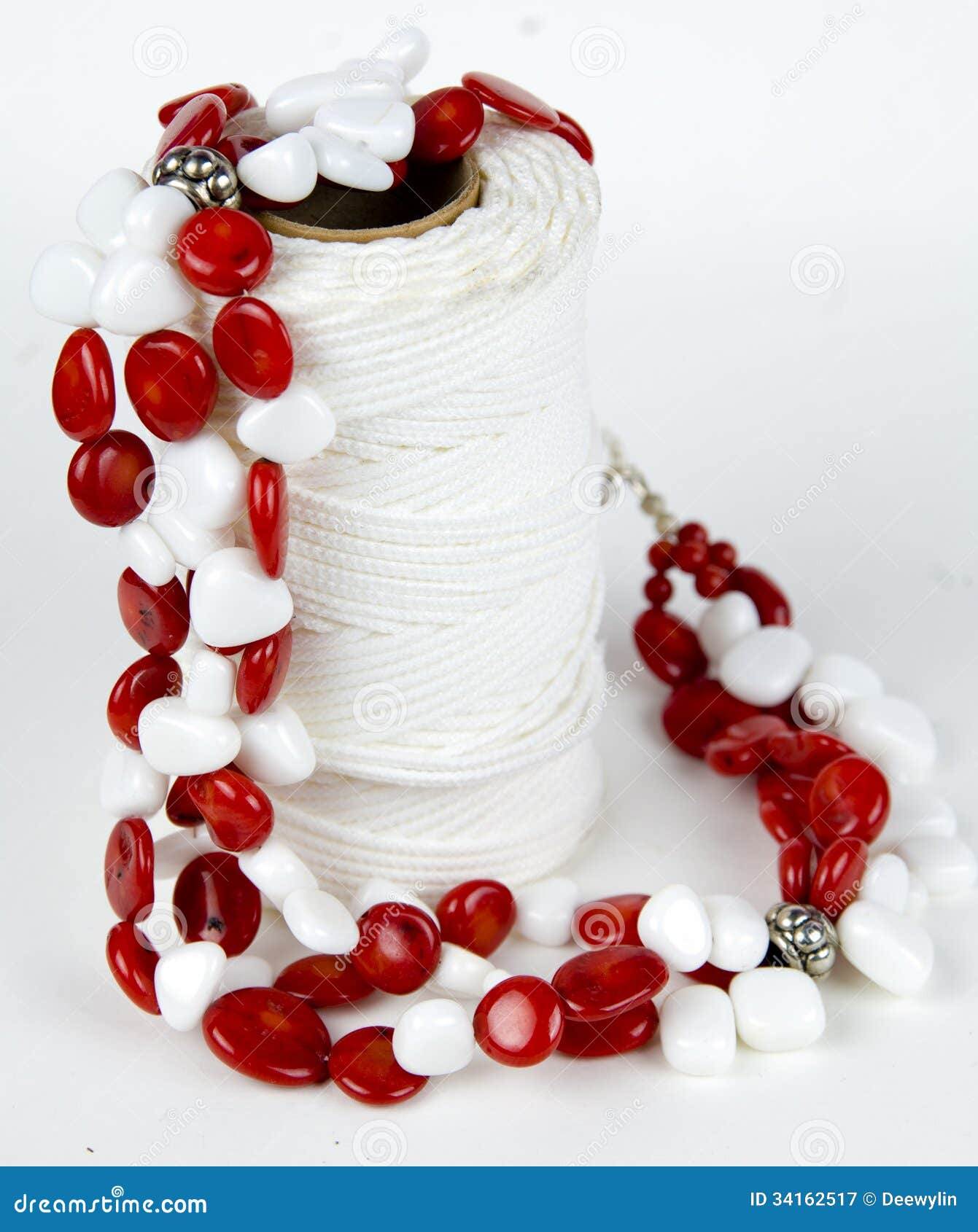 Buy Mens Red Beaded Necklace, African White Heart Red Glass, Skinny Necklace,  Premium Red Glass Beads, Sterling Silver, Unisex Online in India - Etsy