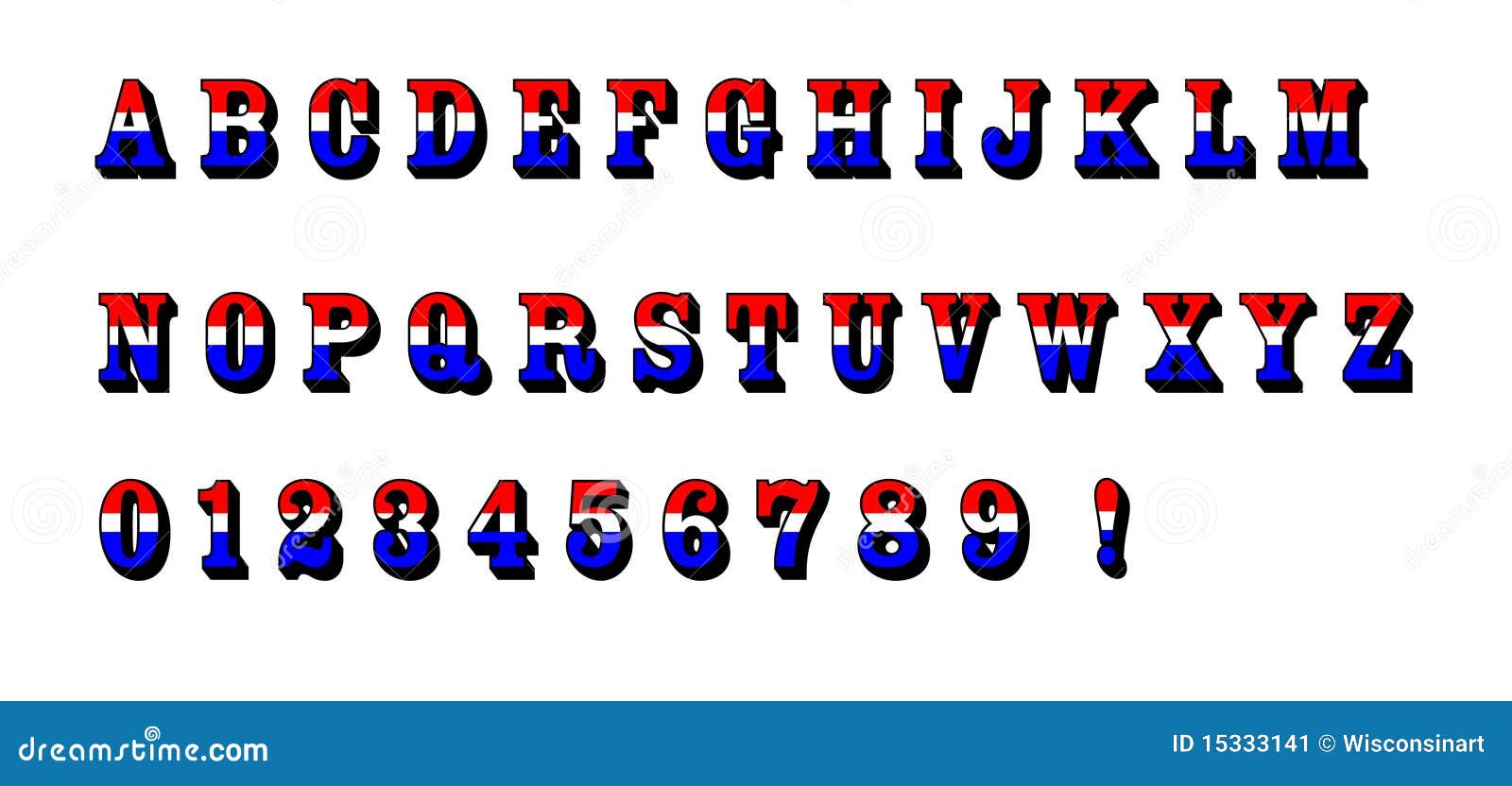 red white blue alphabet letters text patriotic usa