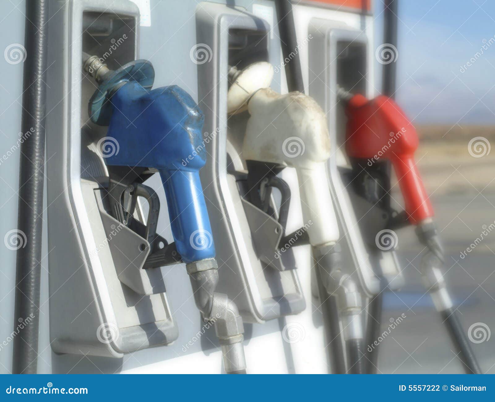Red, White, and Blue Gas Pumps Stock Photo Image of expensive, drive