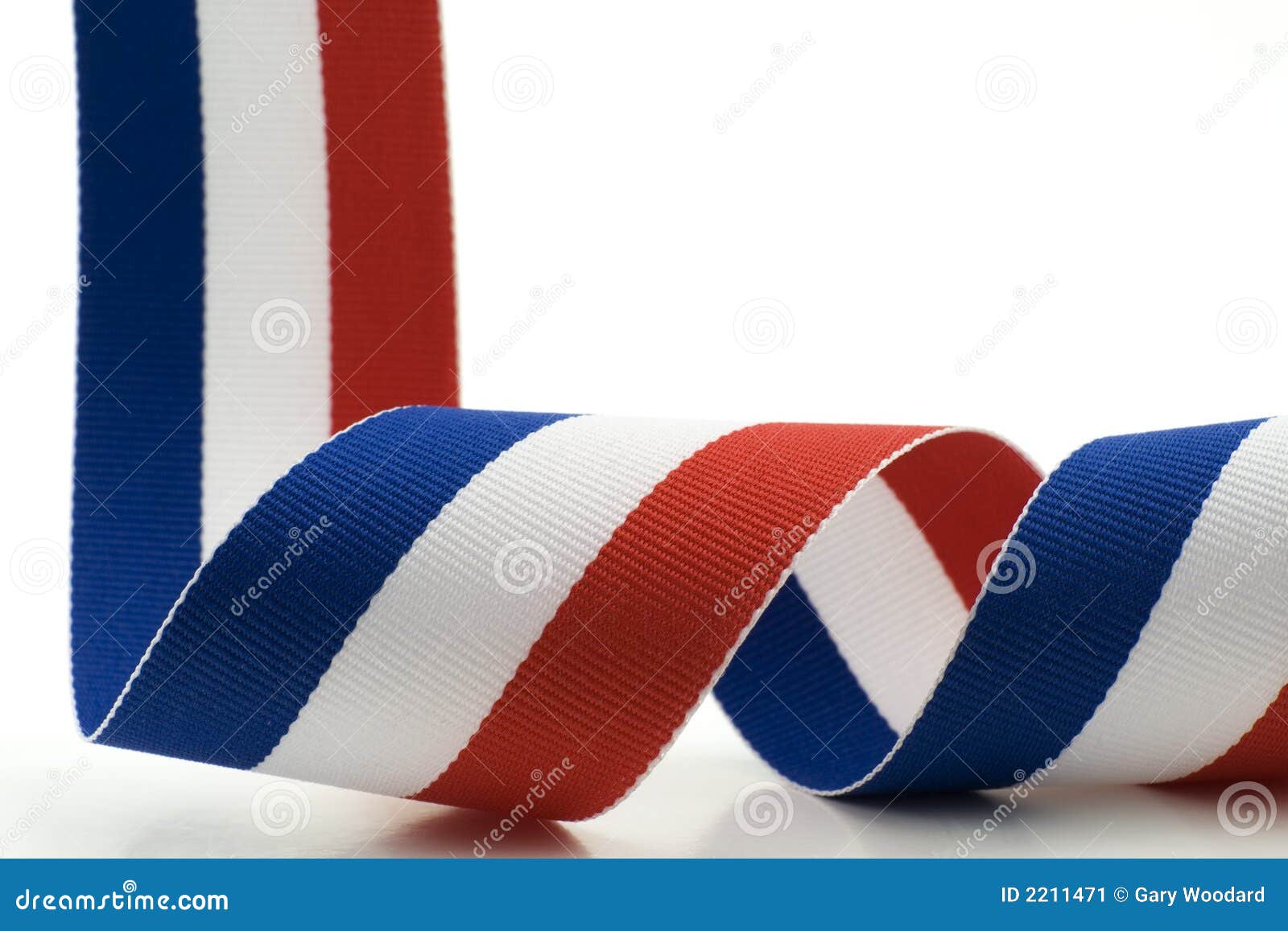 Red, White and Blue Ribbon. Stock Image - Image of patriotic, blue: 2211471