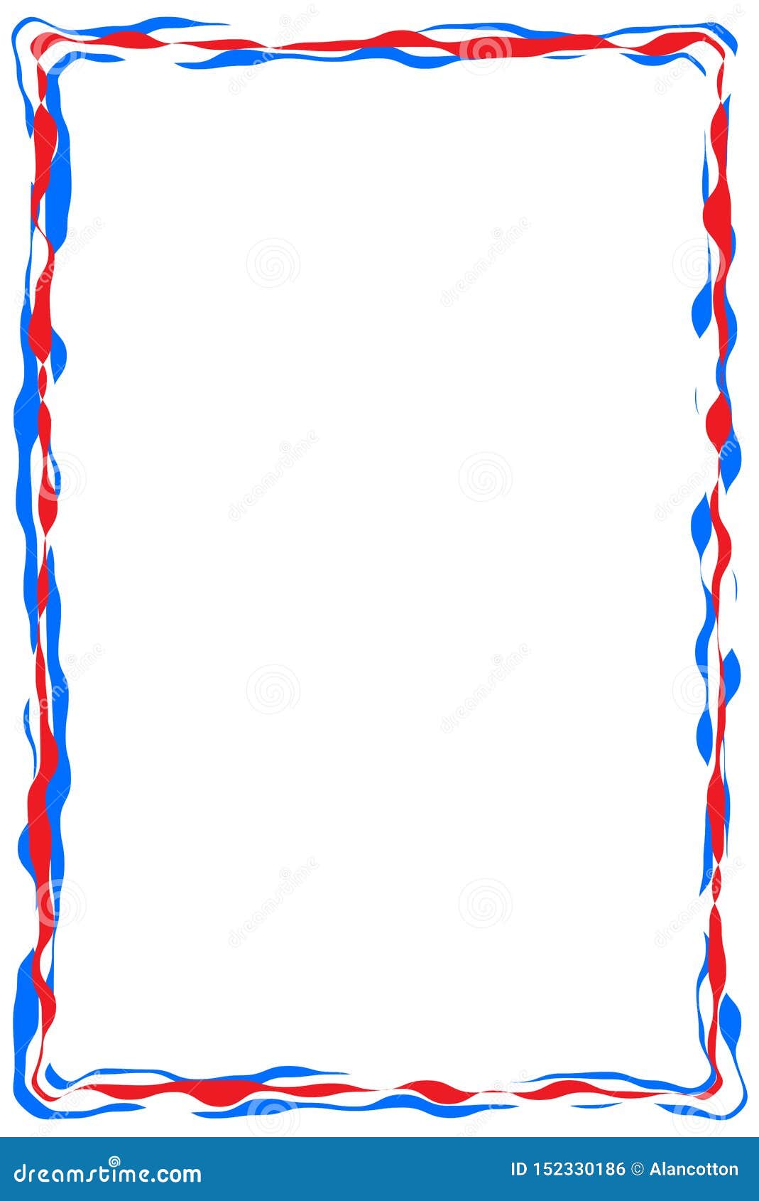 Red White and Blue Ribbon Banner 