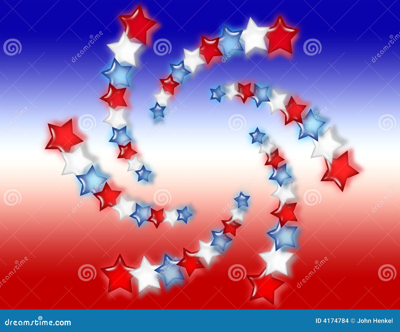 Red, White and Blue Stars Background Stock Illustration Illustration