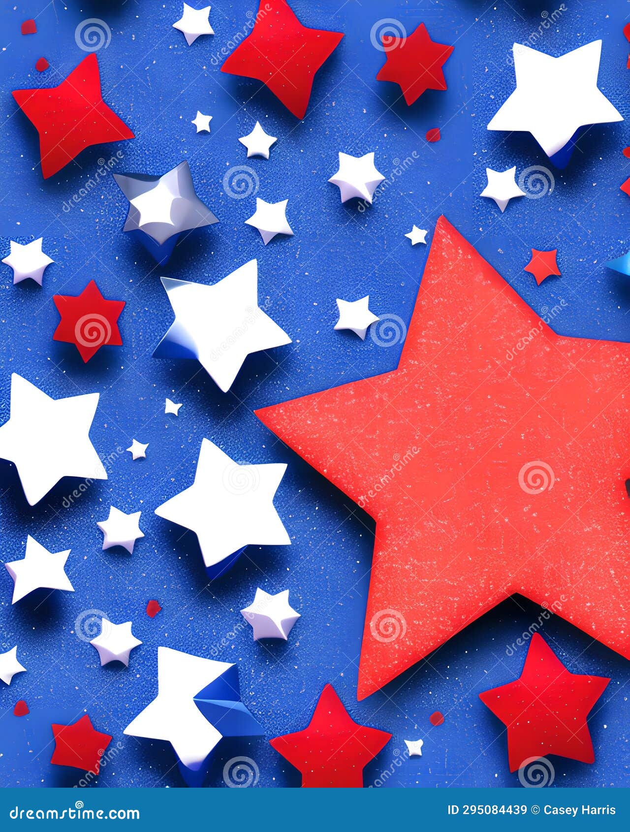Red, White and Blue Stars Background Stock Illustration Illustration