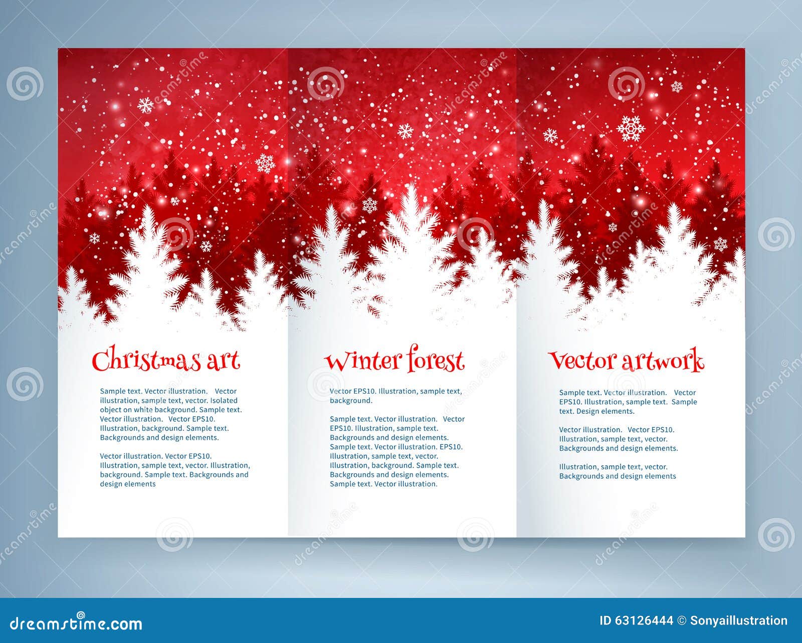 Red and White Christmas Leaflet Design Stock Vector Illustration of Red and White Christmas Leaflet Design Stock Vector Illustration of