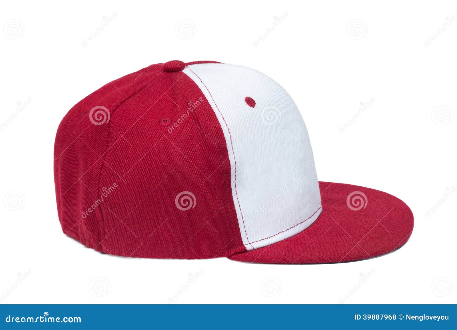 red white baseball cap