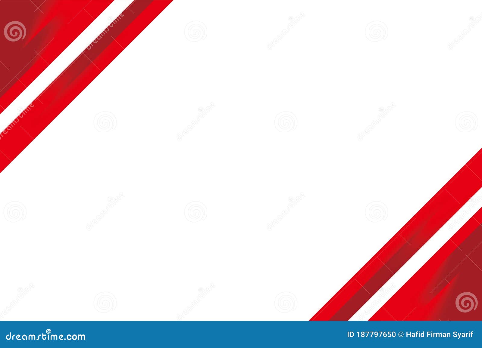 Red White Corner Background with Copy Space Stock Vector - Illustration ...