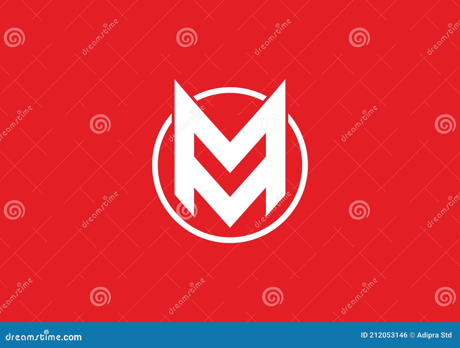 Double m letter logo lettermark mm monogram - type