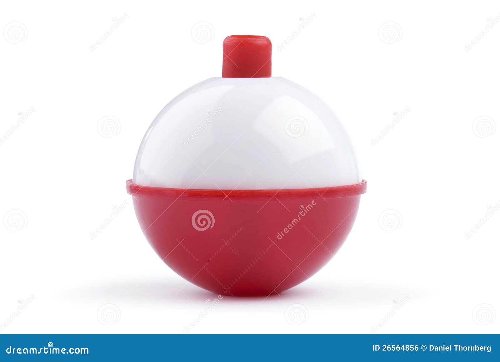 Red and White Fishing Bobber on White Stock Photo - Image of profile,  fishing: 26564856