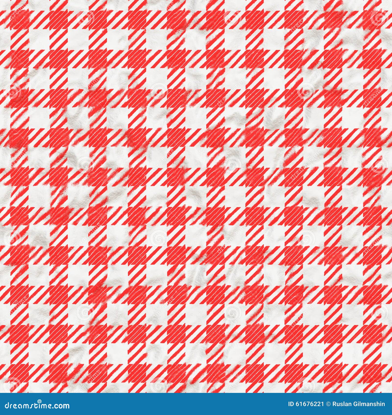 Red and White Gingham Tablecloth Texture Seamless Stock Image Image