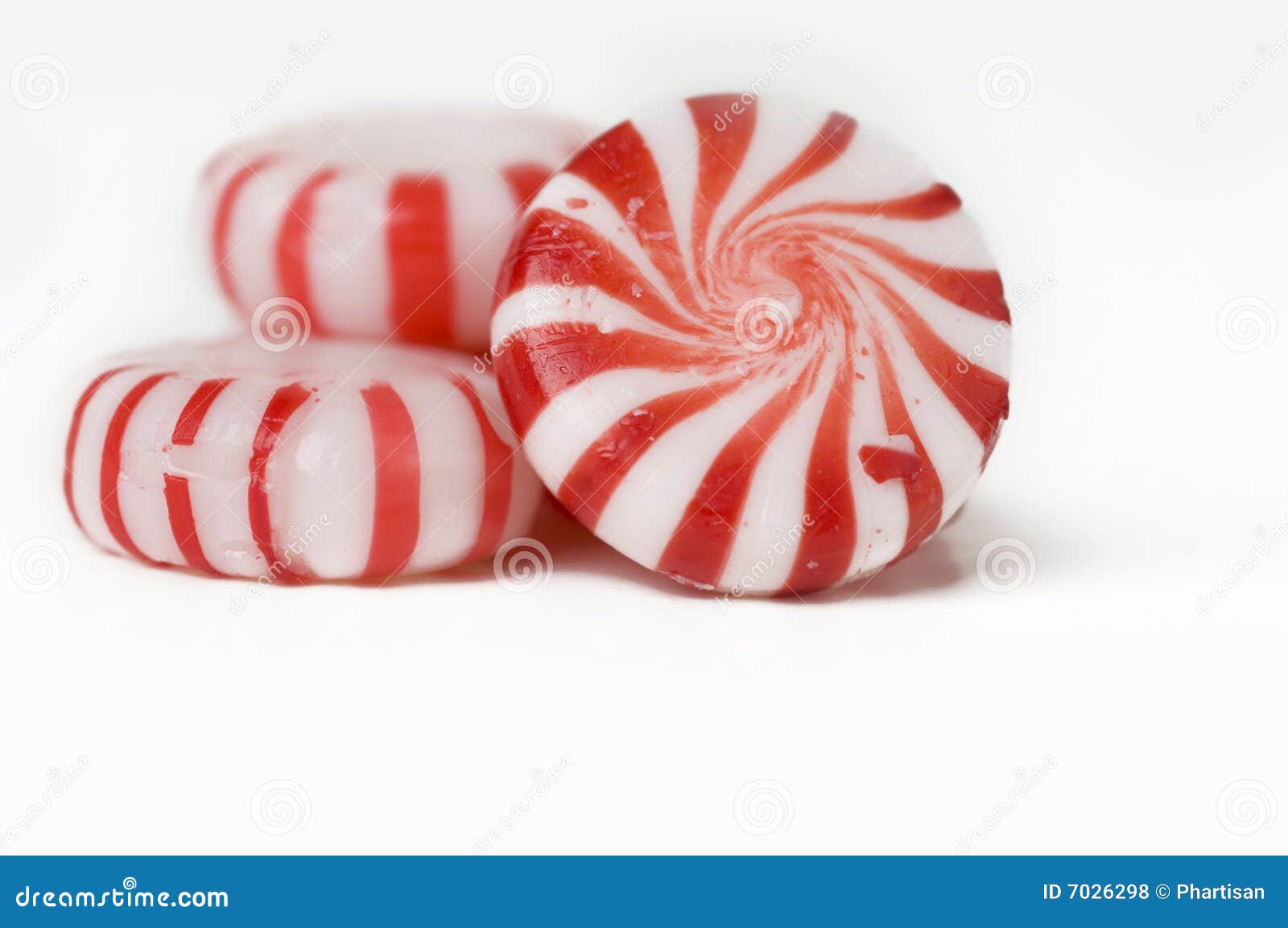 red and white mint hard candy