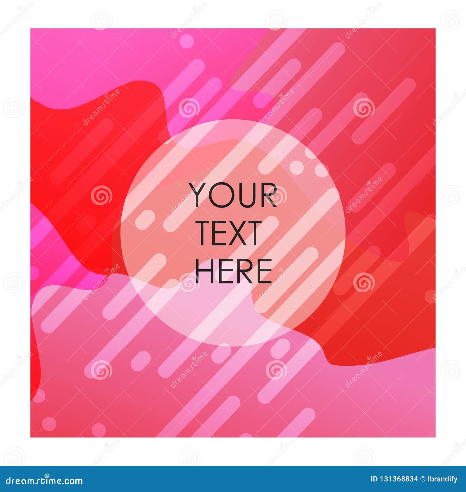 Red and White Mix Color Background with Typography Vector Stock Vector