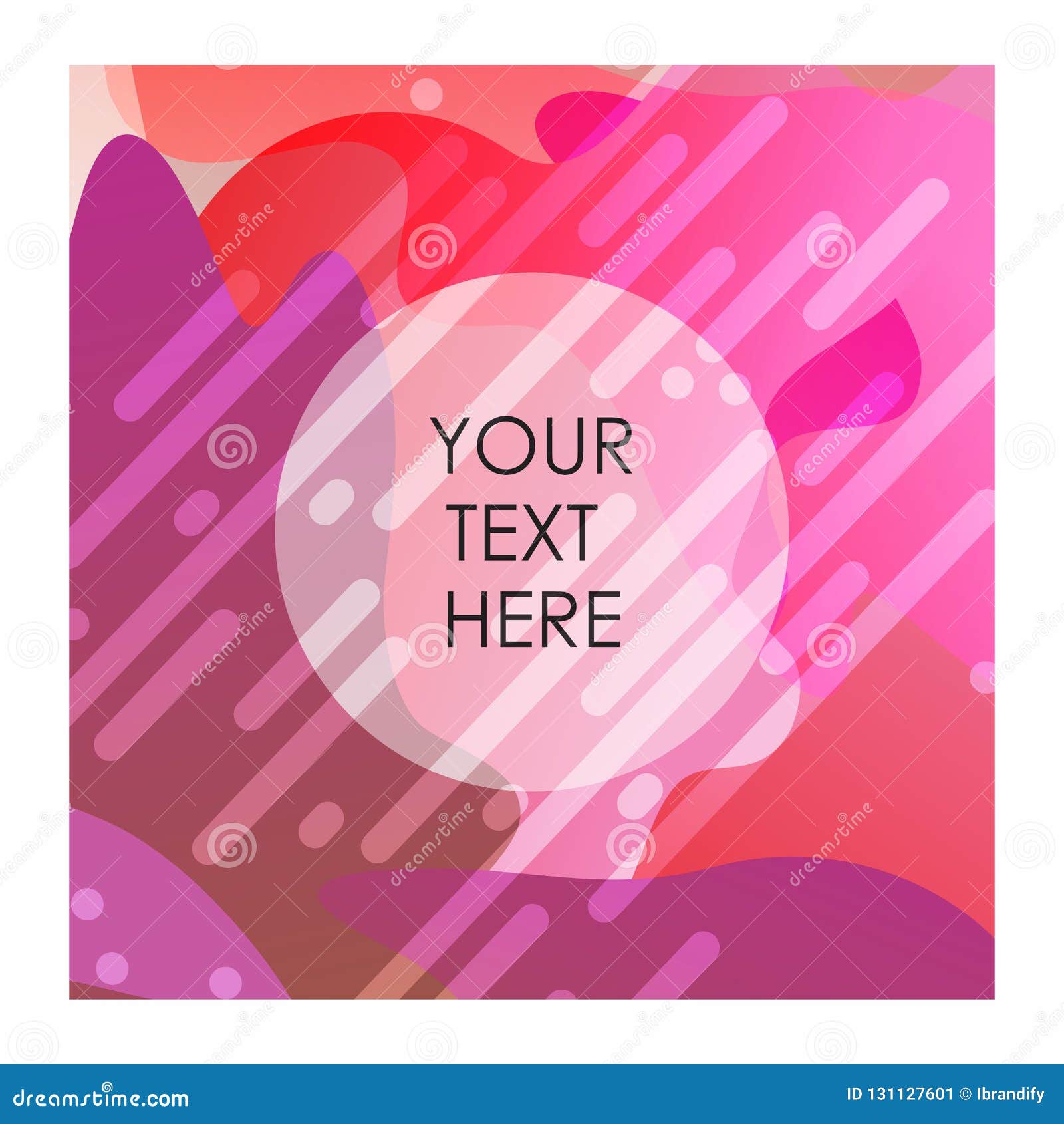 Red and White Mix Color Background with Typography Vector Stock Vector
