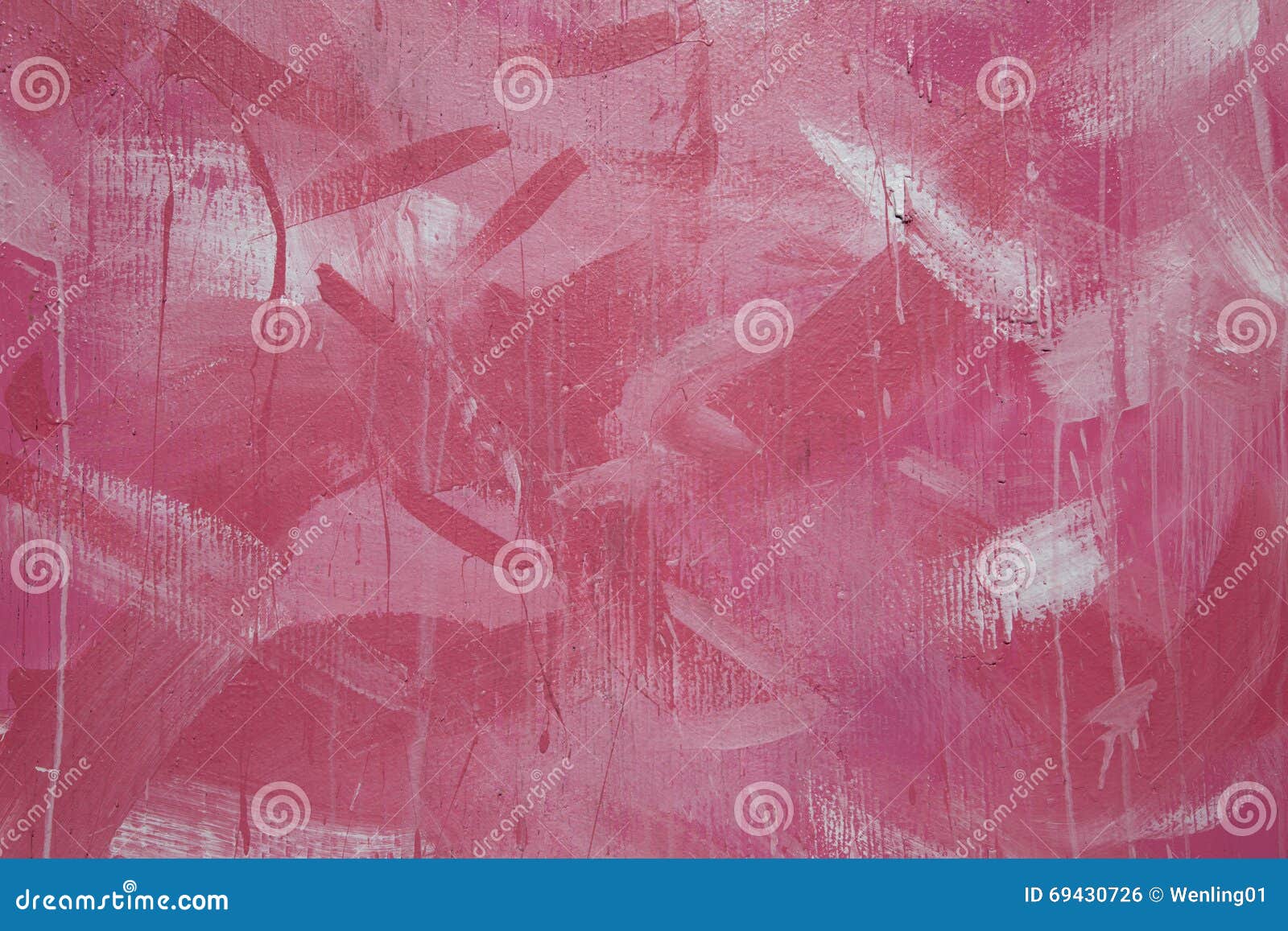 Red And White Mixed Painting On The Wall Stock Photo Image Of Drawing Brown 69430726