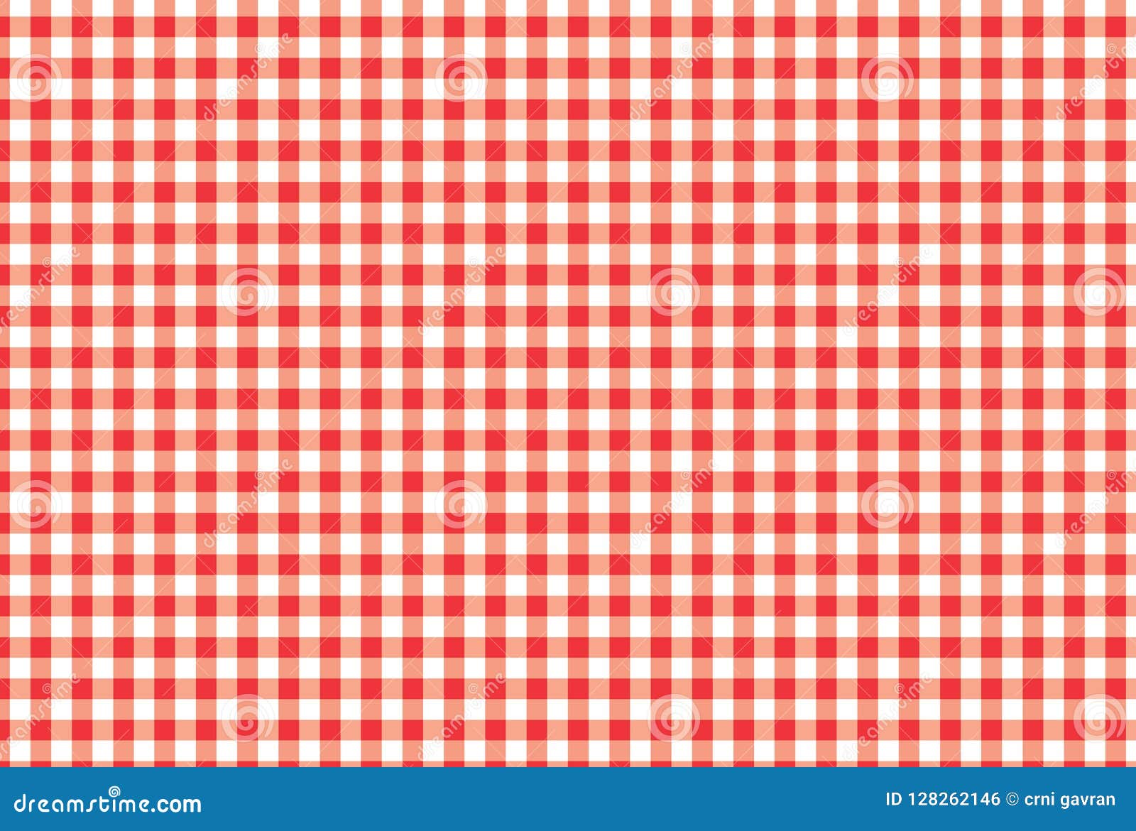 Red and White Plaid Vector Background.Vector Illustration. Stock Vector