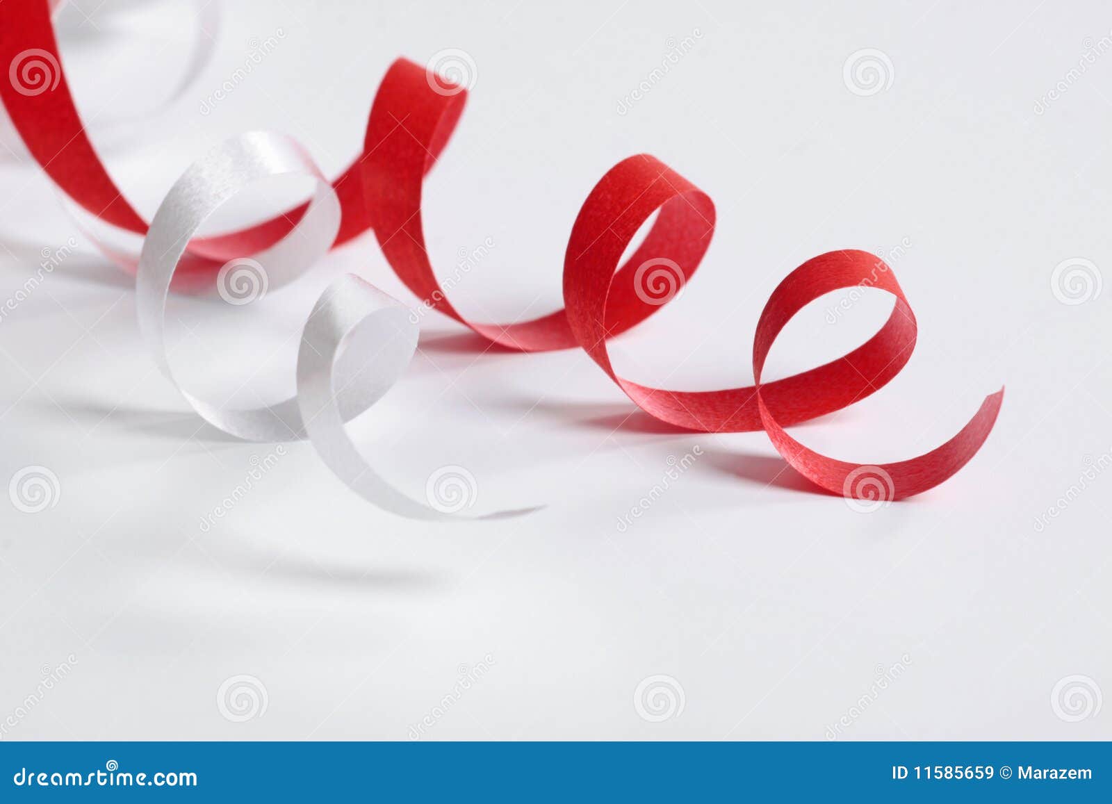 Red and white ribbon stock image. Image of holiday, festive - 11585659