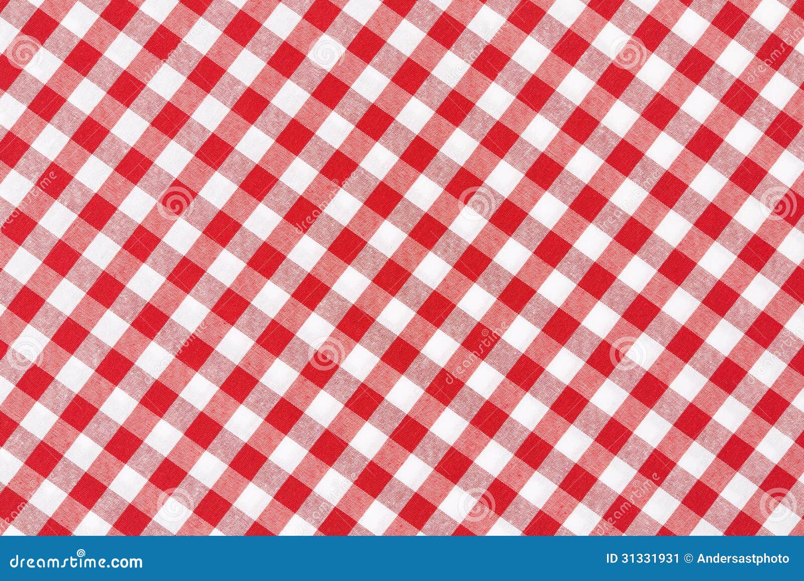 Red and white tablecloth. Red and white gingham tablecloth texture background, high detailed