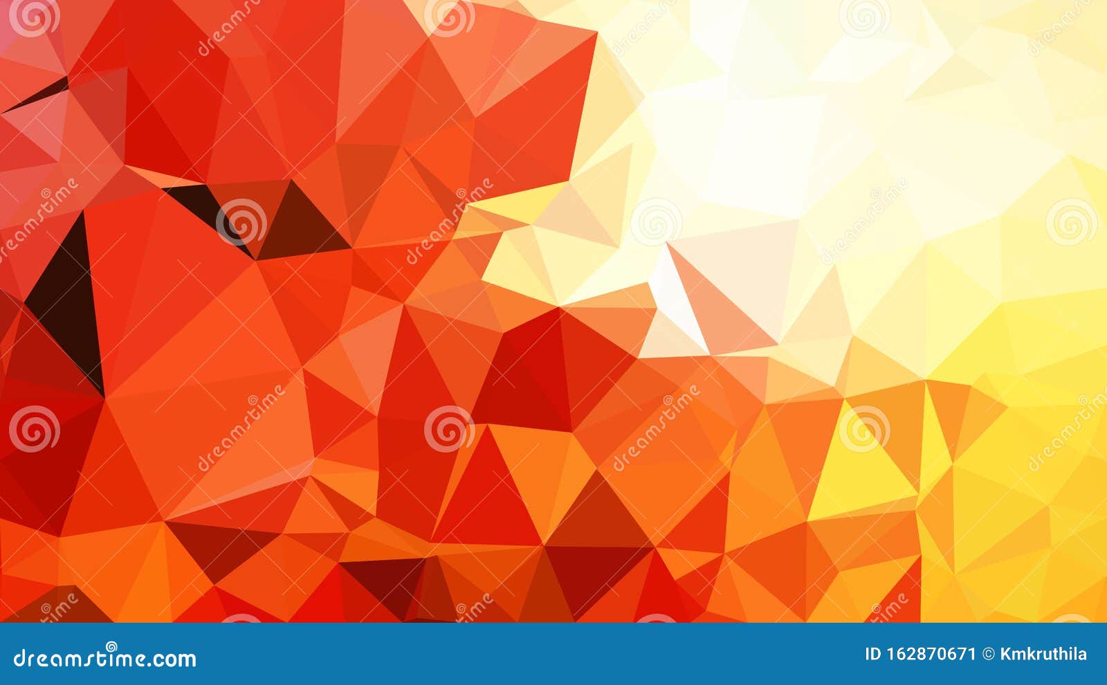 Red White and Yellow Geometric Polygon Background Graphic Stock Vector
