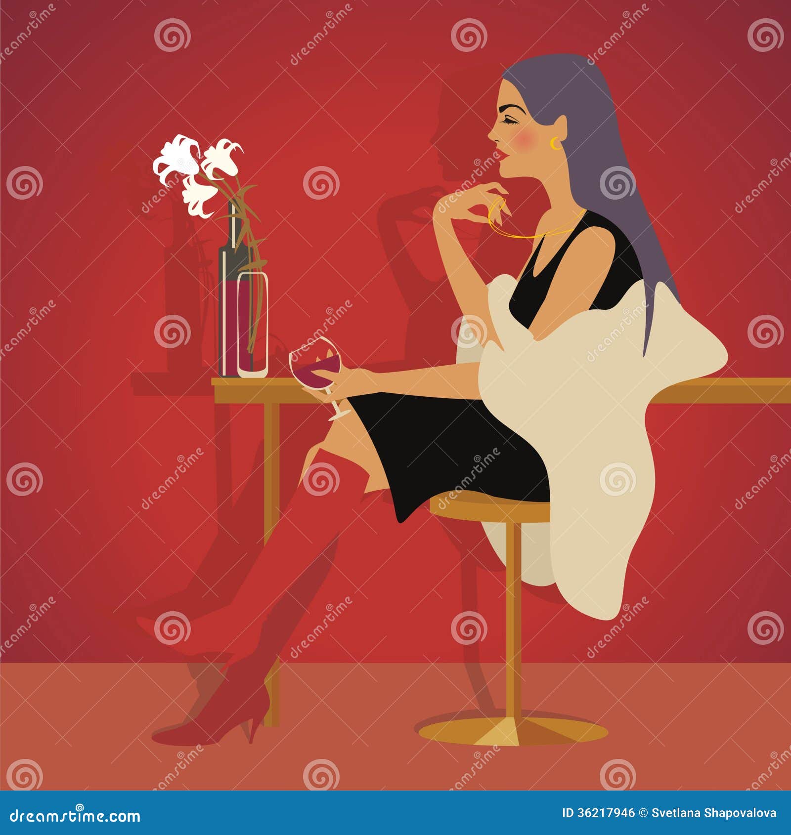 Red wine stock vector. Illustration of drinking, warmth 36217946
