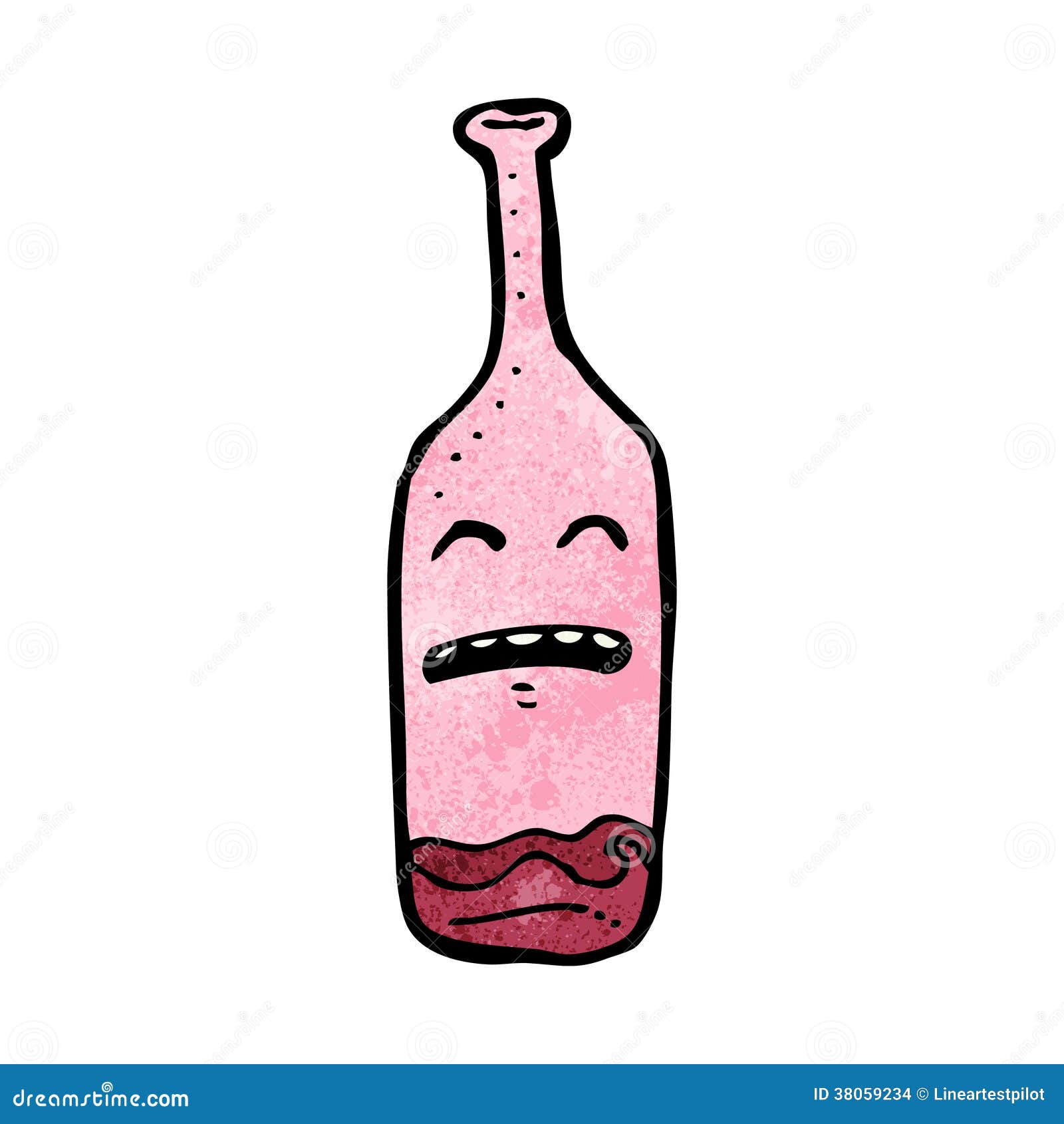 Red Wine Bottle Cartoon Character Stock Vector Illustration of silly, hand 38059234