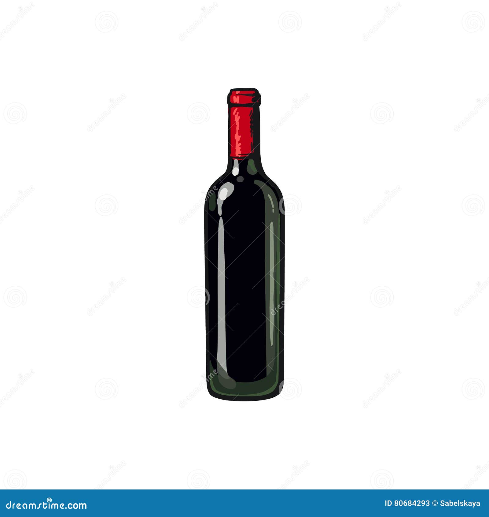 Sketch a bottle Royalty Free Vector Image  VectorStock