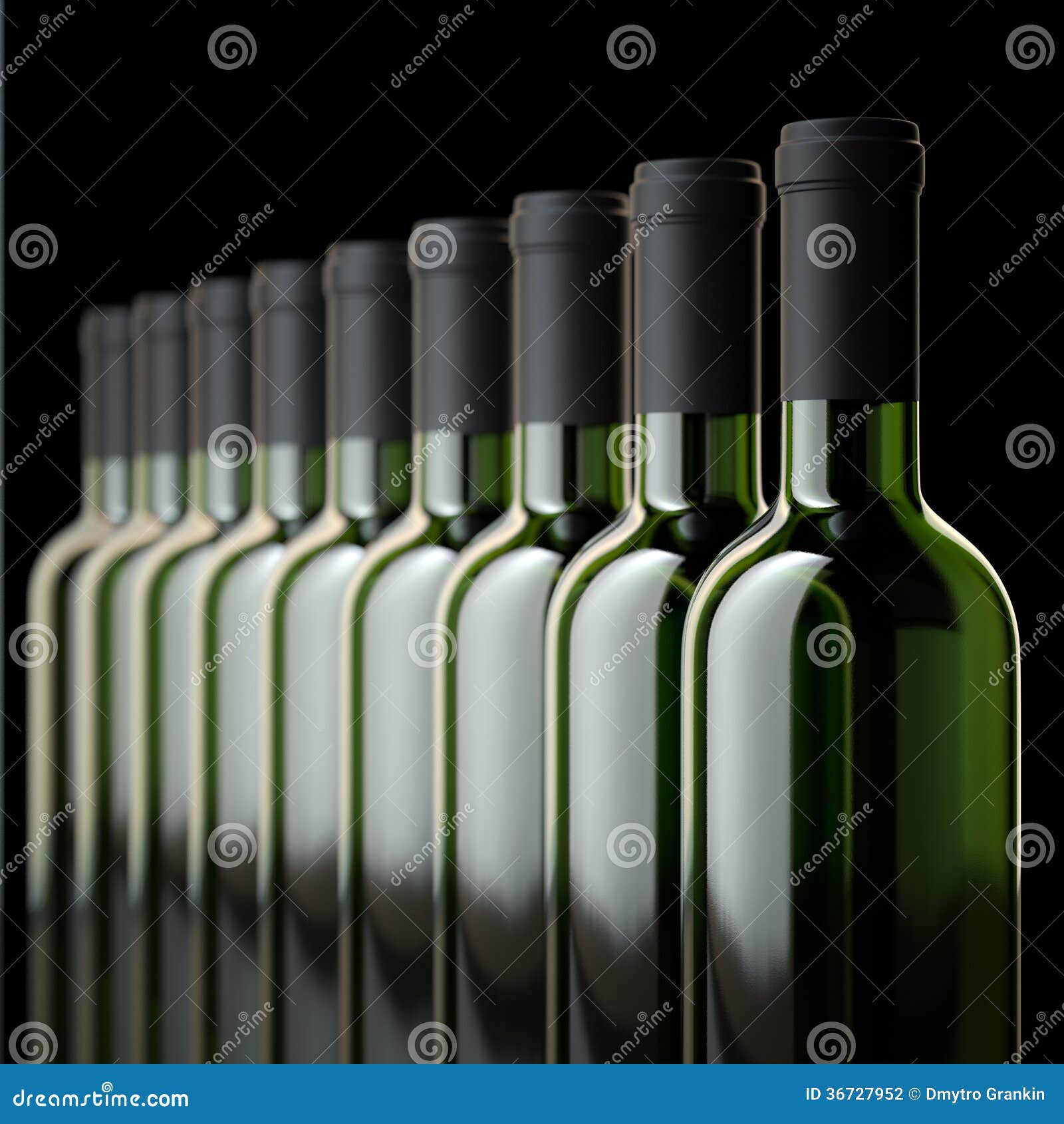 Red Wine Bottles in Wine Cellar or in Liquor Store Stock Photo Image