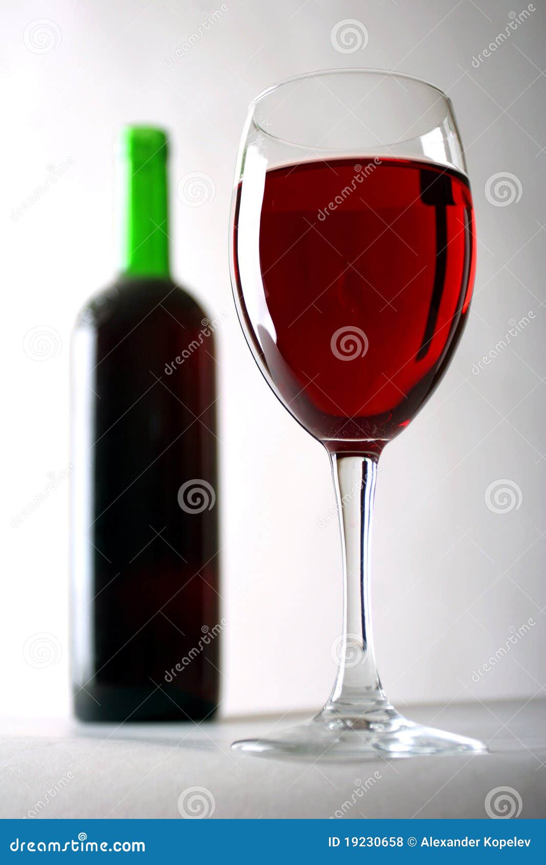 Red Wine, Champagne, A Bottle Of Wine Stock Illustration Illustration