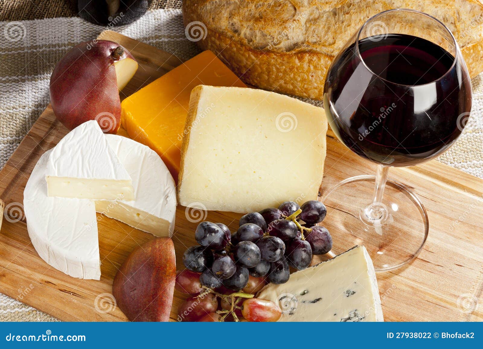 Red Wine and Cheese Plate stock photo. Image of snack 27938022