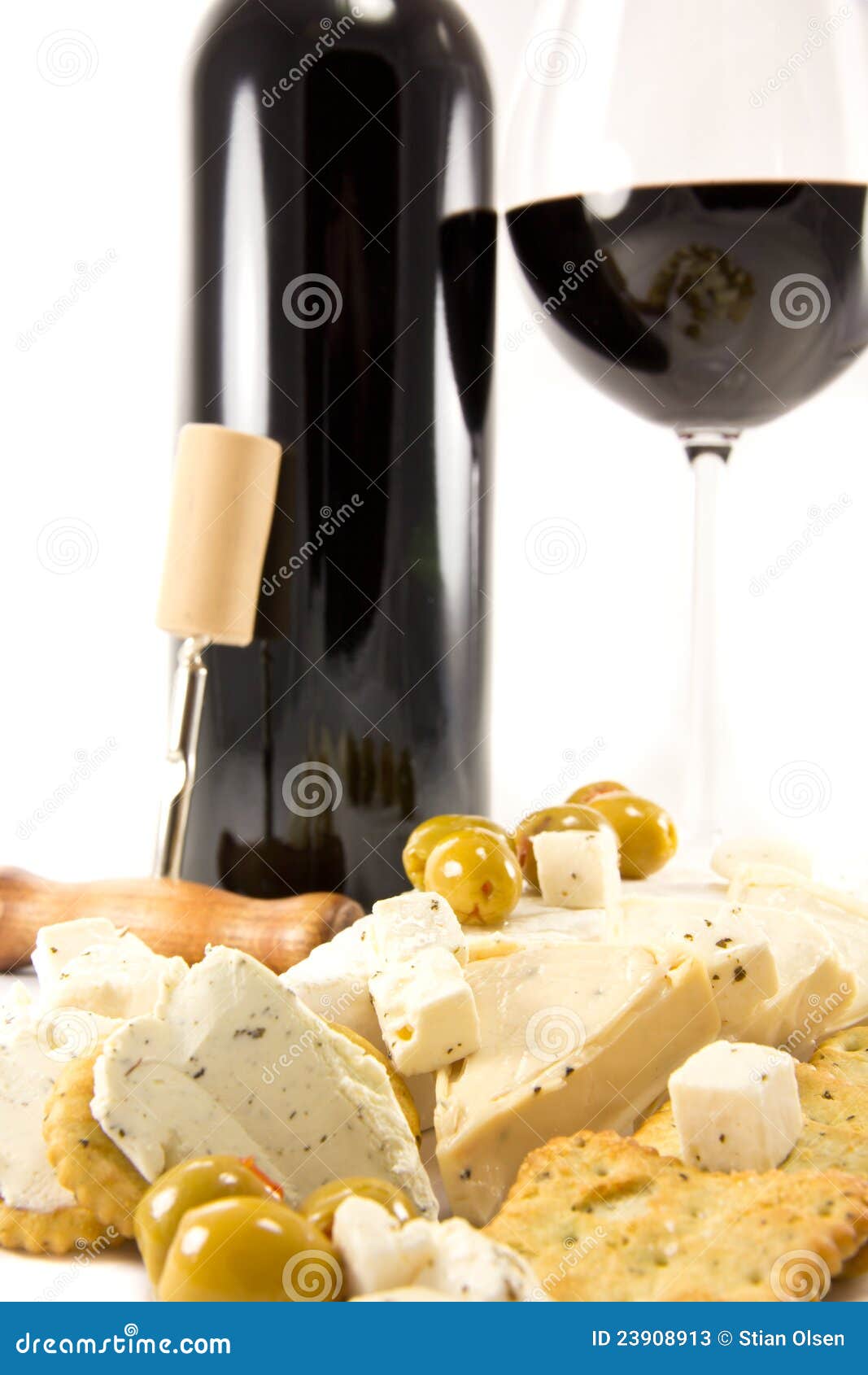 Red Wine with Crackers and Cheese Stock Image Image of group, gourmet