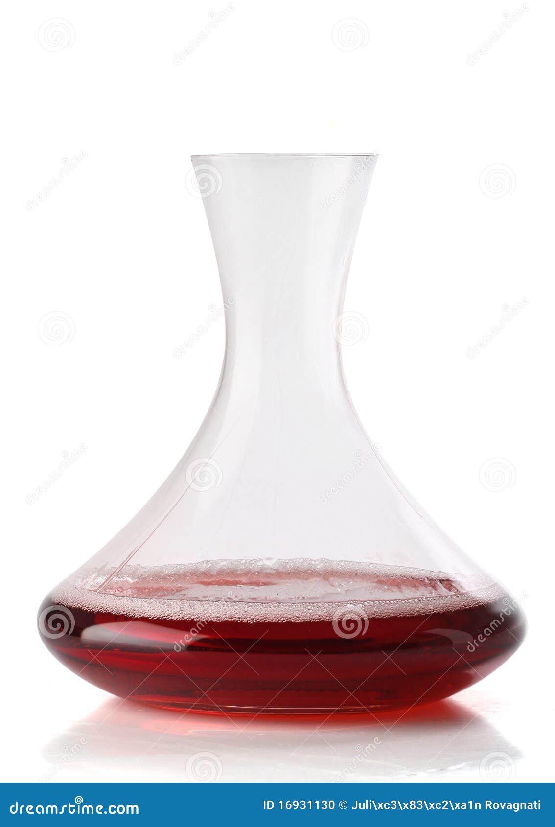 red wine on a decanter 