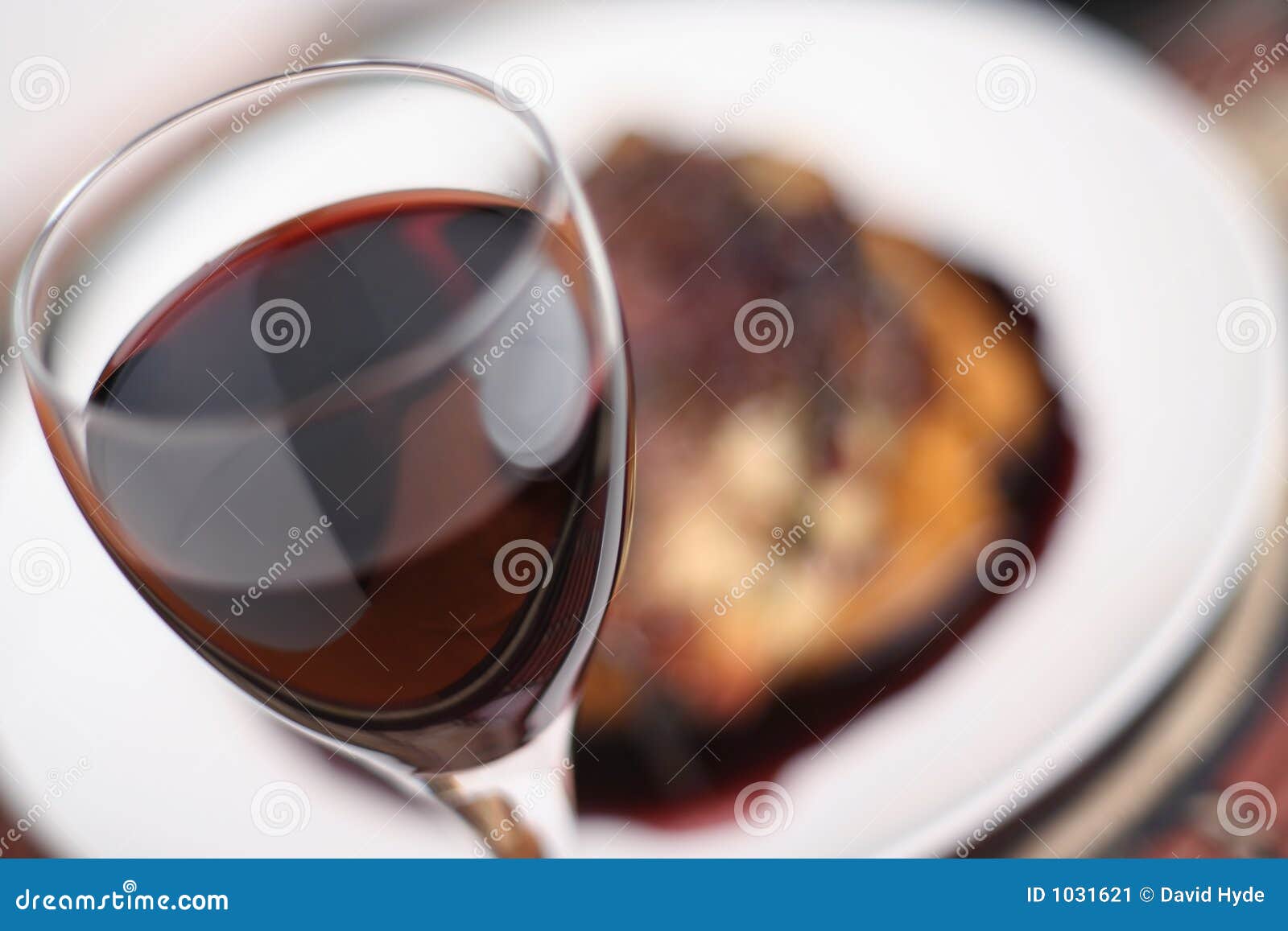 Red Wine Dinner; Soft Focus Wide View Stock Image Image of gourmet