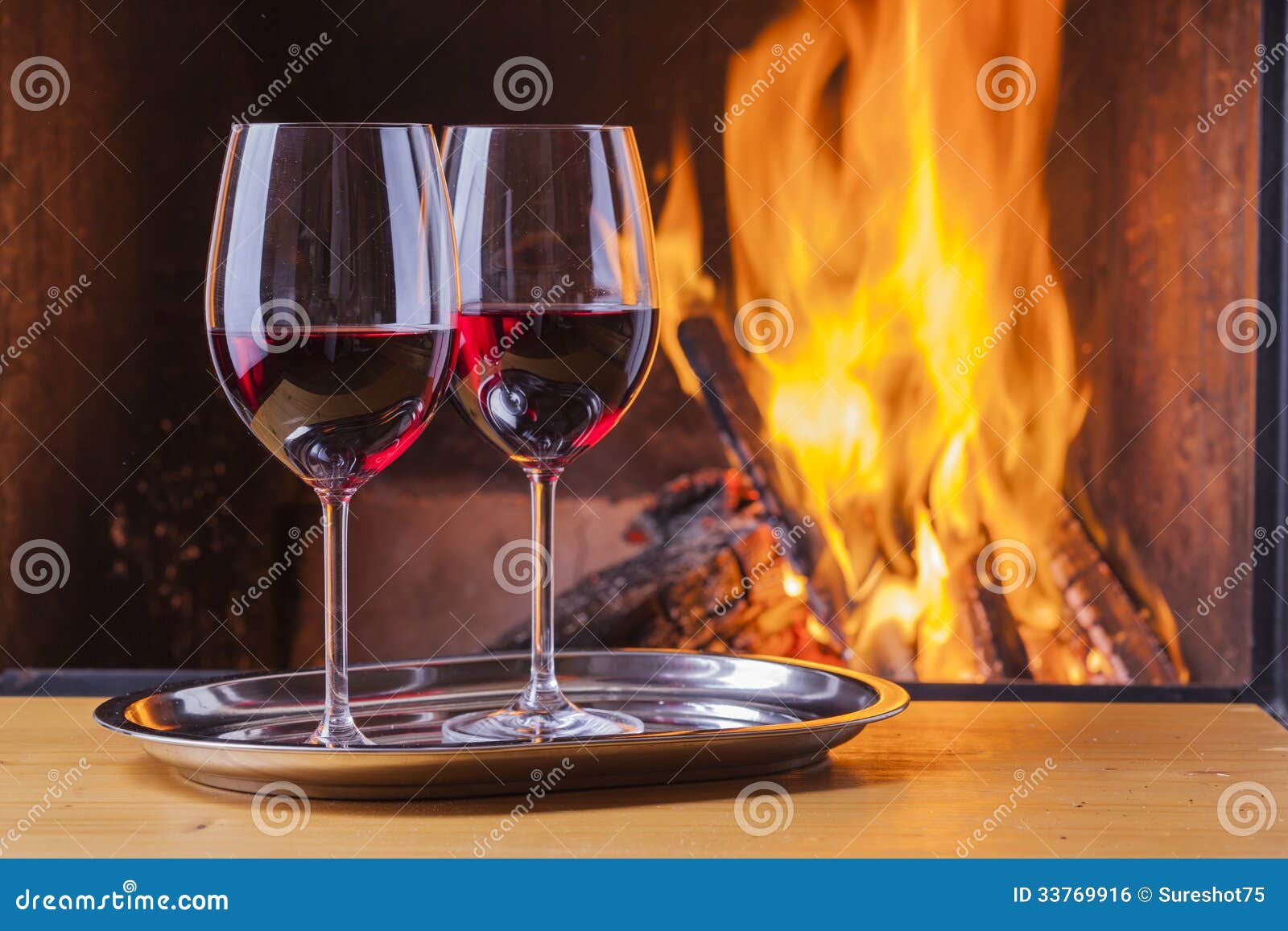 Red wine at fireplace stock photo. Image of drink, relaxing 33769916