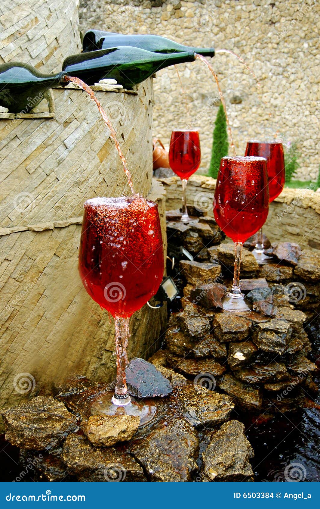 Red wine fountain stock photo. Image of storage, winemaking - 6503384