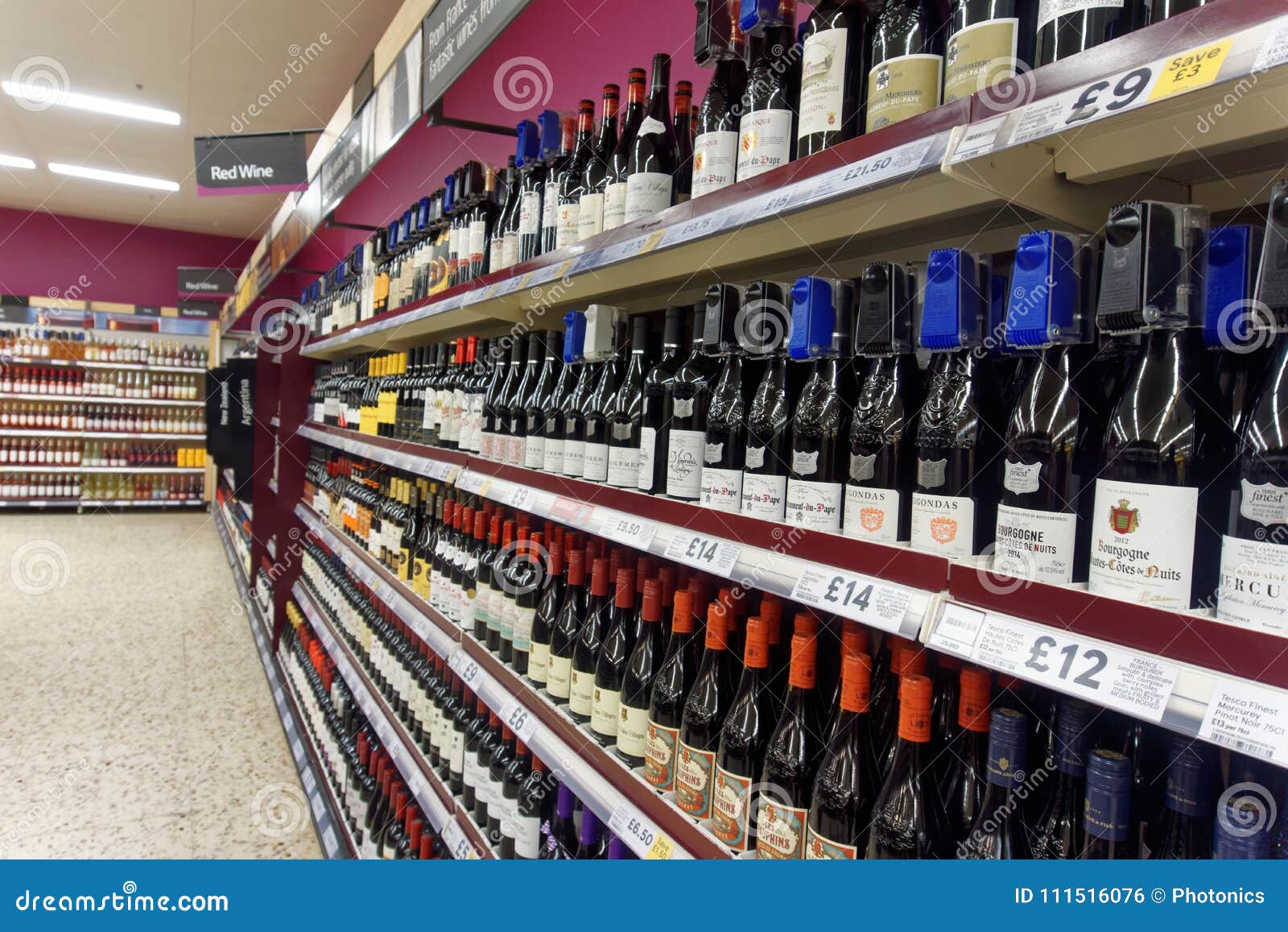 Red Wine and Other Alcohol on Sale Editorial Photo Image of beverage
