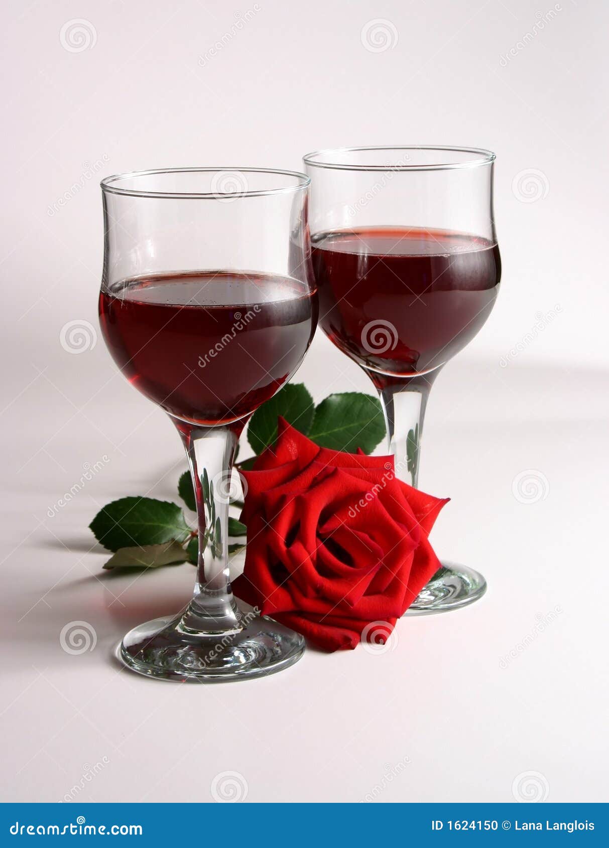 Red Wine And Rose Stock Photo - Image: 1624150