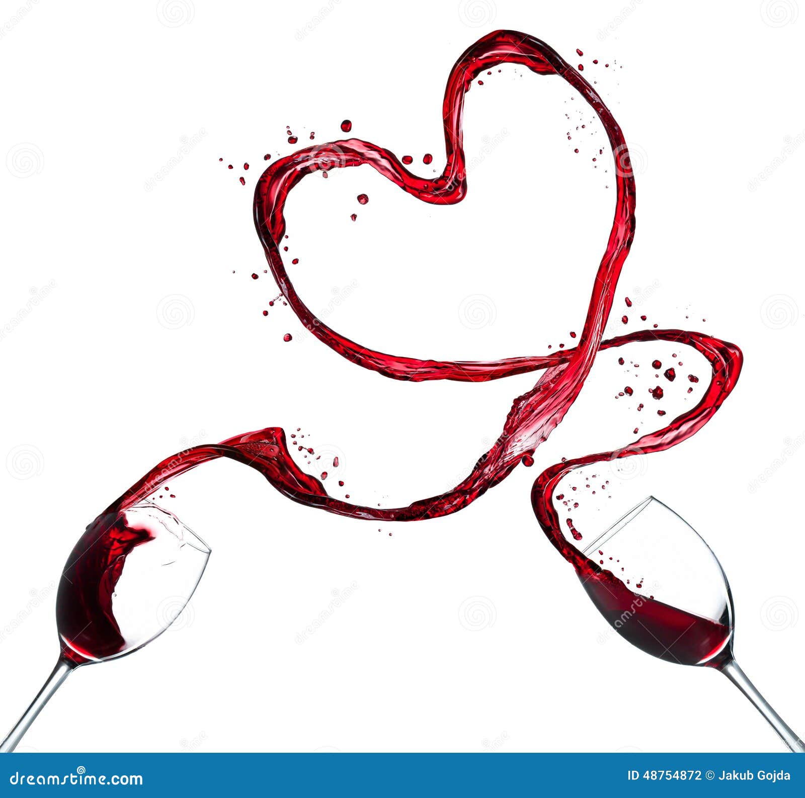 Red Wine Splash Heart on White Background Stock Photo Image of juice