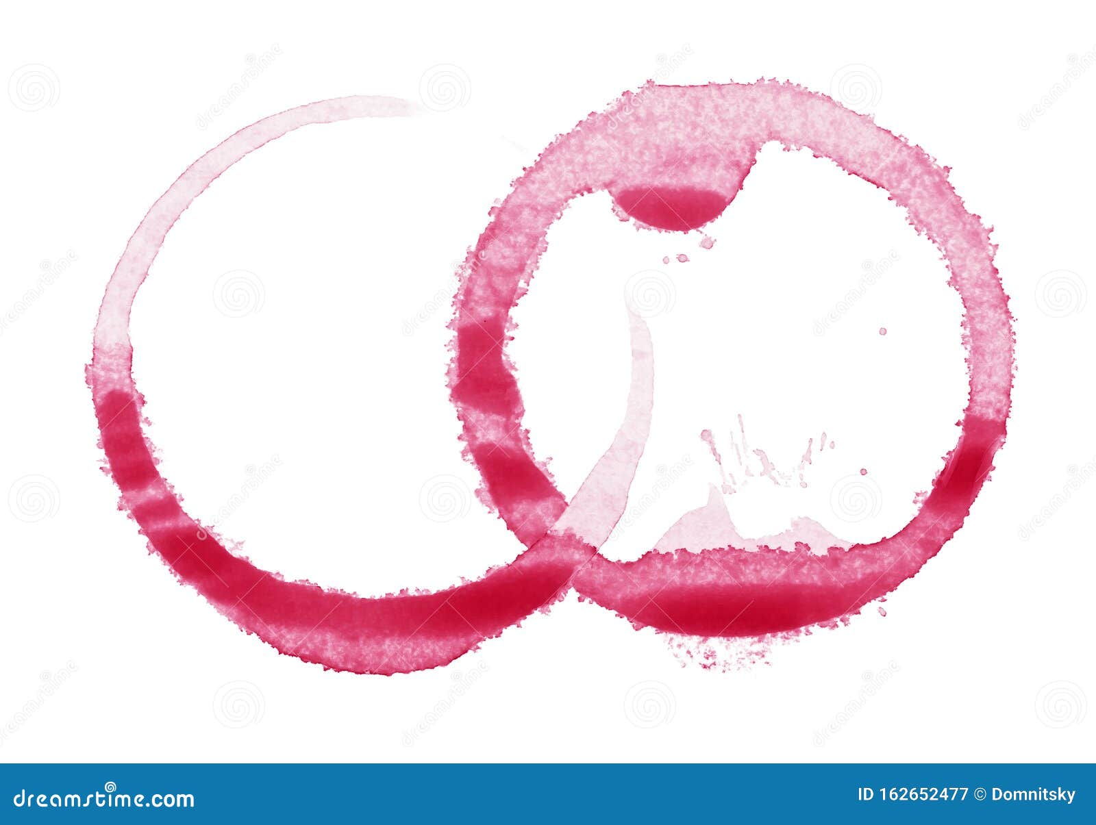 Red Wine Stains, White Background Stock Illustration Illustration of