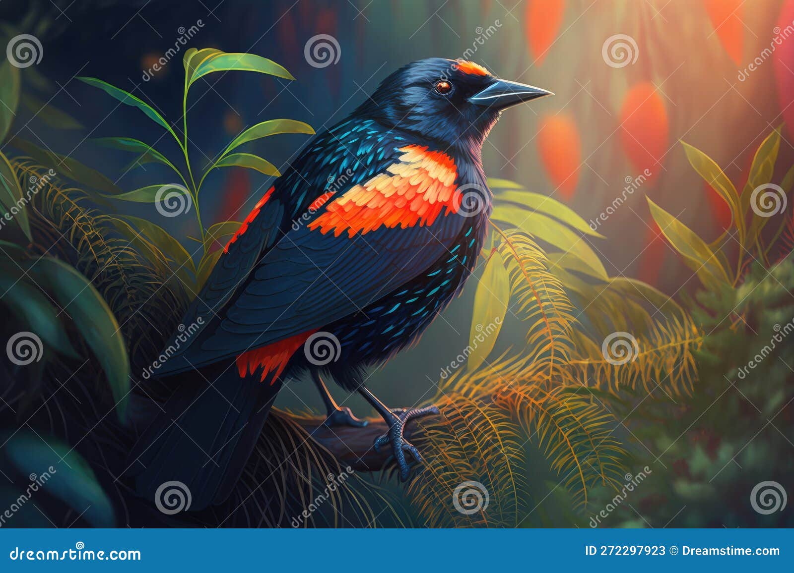 Red winged Blackbird by Chuck Day TattooNOW