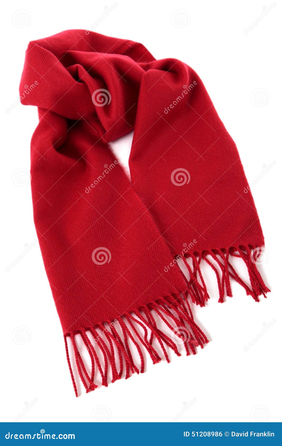 red winter scarf