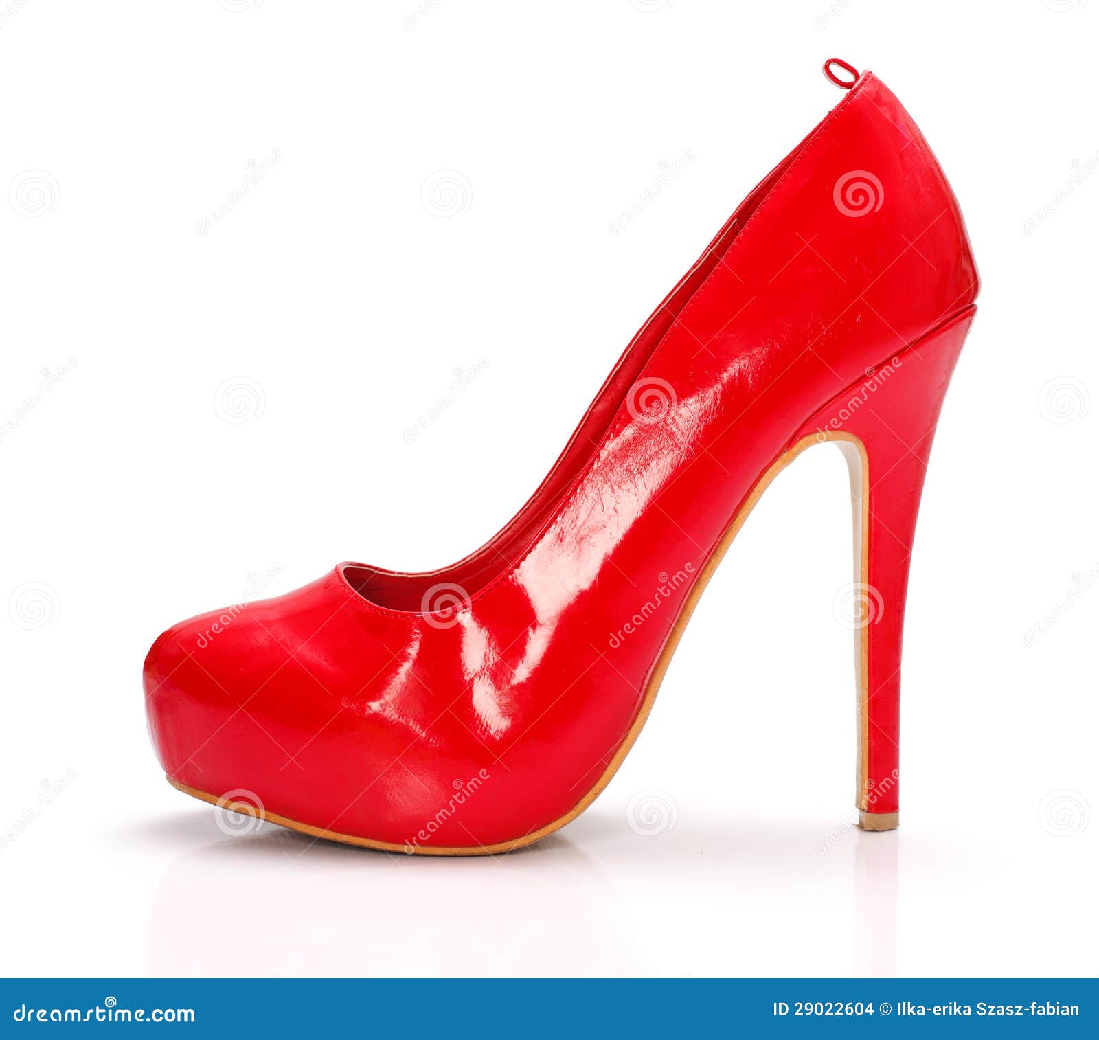 Red woman shoe stock photo. Image of footwear, single - 29022604