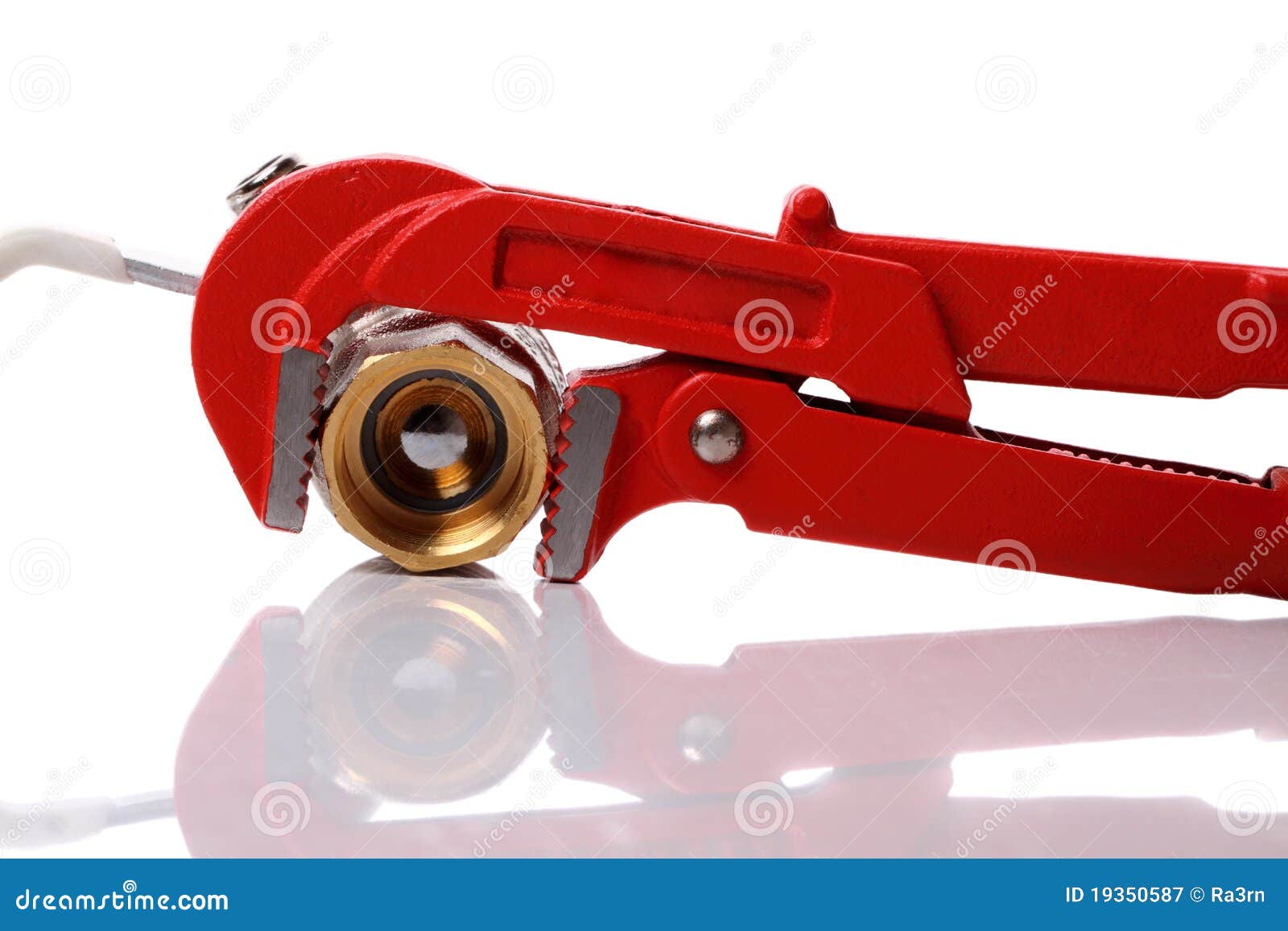 Red wrench stock image. Image of background, closeup - 19350587