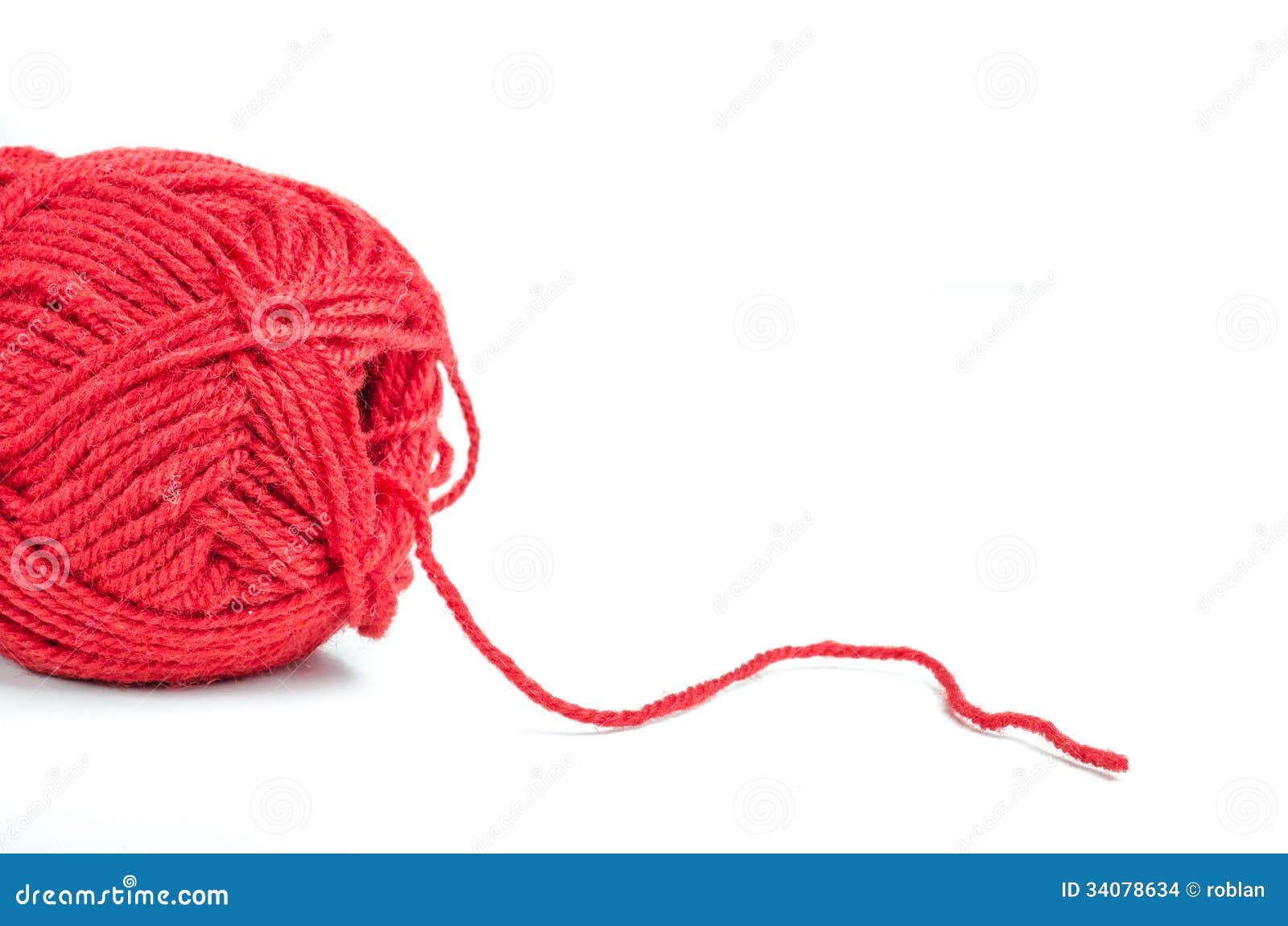 Red yarn stock photo. Image of home, cotton, skein, fluffy 34078634